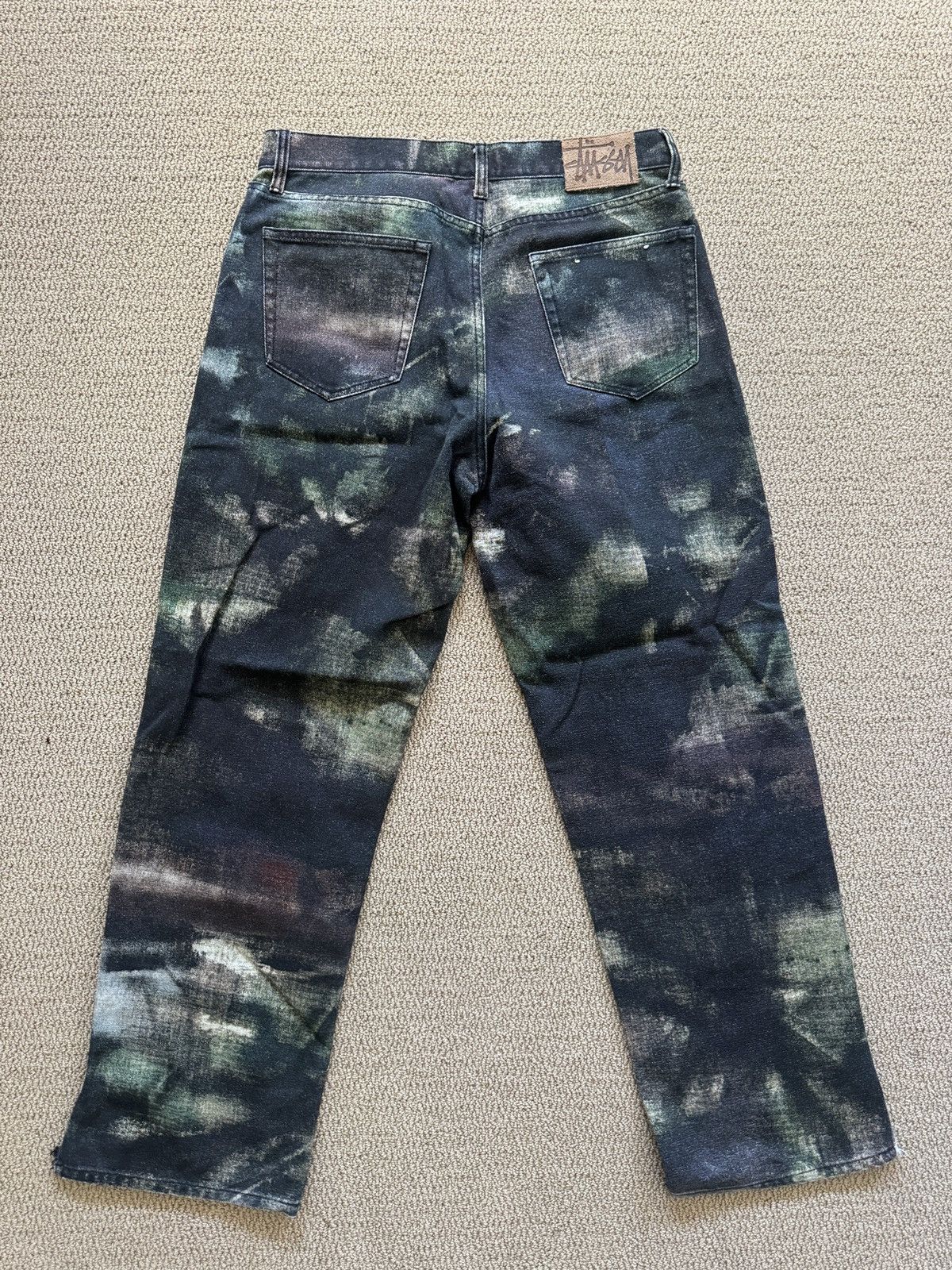 Stussy Stussy Big Ol’ Jeans Multicolor Tye Dye Size US 32 / EU 48 - 6 Thumbnail