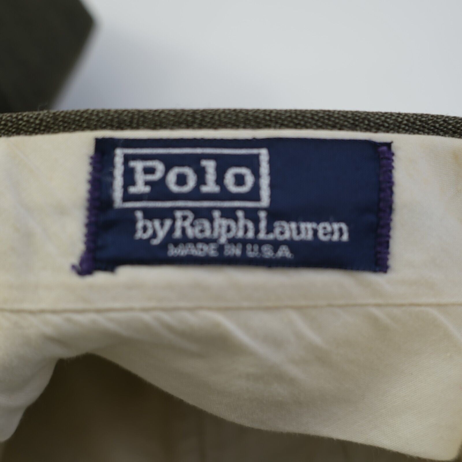 Polo Ralph Lauren Polo Ralph Lauren Tweed Wool Green Pleated Cuffed High Rise Size 40L - 3 Thumbnail