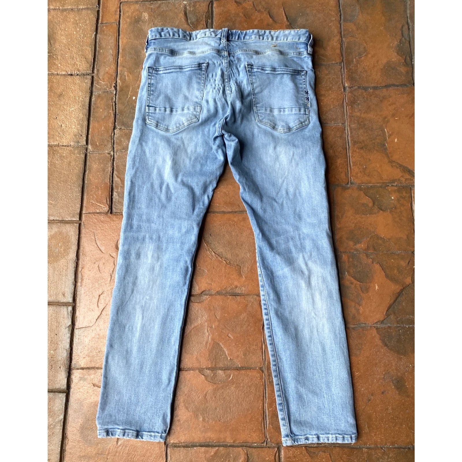 Scotch & Soda Scotch & Soda Amsterdam Blauw Ralston Men’s Jeans 33x30 Slim Button Fly Blue Denim Cotton Size US 33 - 5 Thumbnail