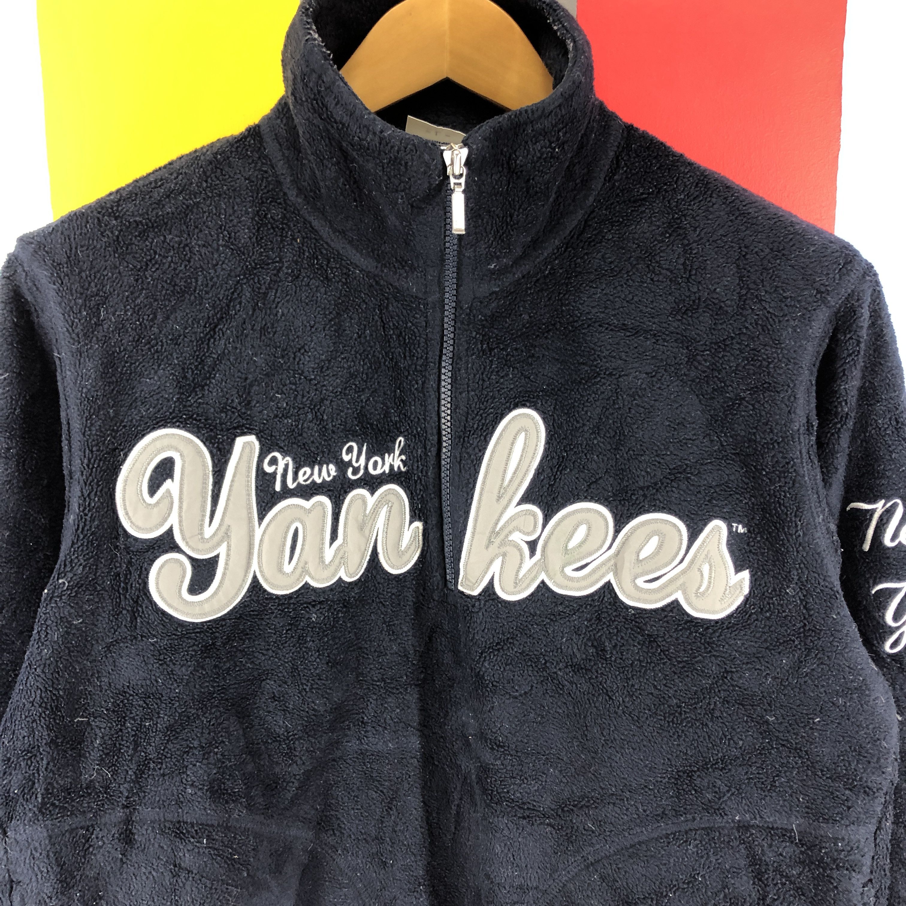Uniqlo Vintage NEW YORK YANKEES x UNIQLO Zipper Fleece #0796/W Size US M / EU 48-50 / 2 - 2 Thumbnail