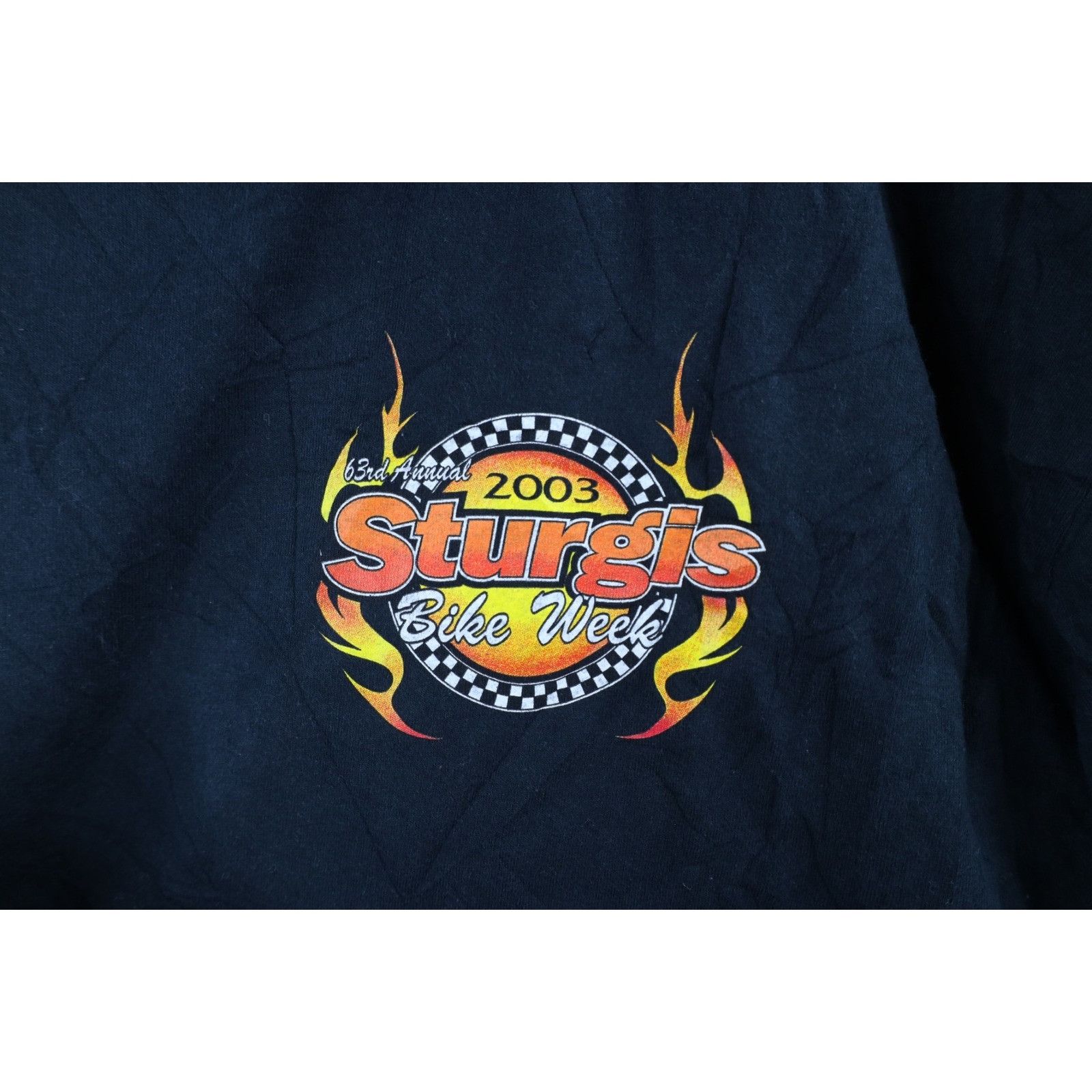 Vintage Vintage Y2K Streetwear Mens XL Faded 2003 Sturgis Bike Week Size US XL / EU 56 / 4 - 4 Thumbnail