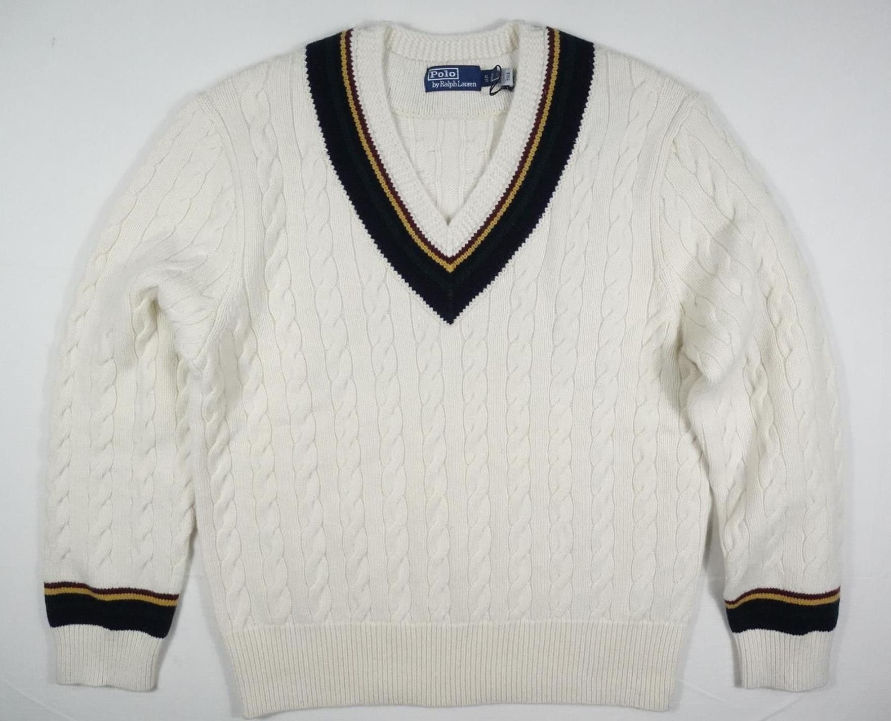 Polo Ralph Lauren Polo Ralph Lauren Sweater Jumper Cricket Cable Knit NWT XL Size US XL / EU 56 / 4 - 1 Thumbnail