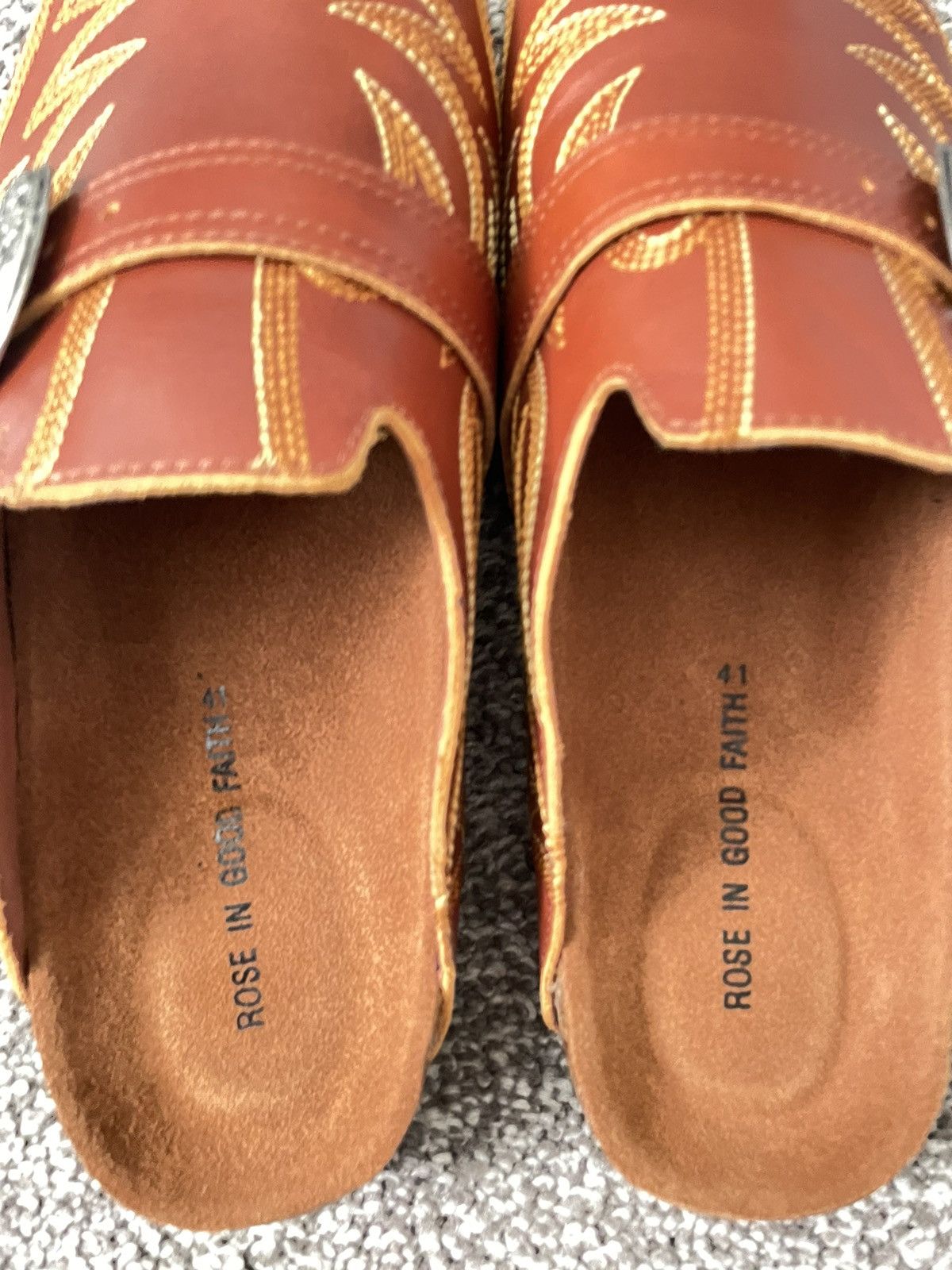 ROSE IN GOOD FAITH Cowboy Mules (6m) Size US 6 / EU 39 - 5 Thumbnail