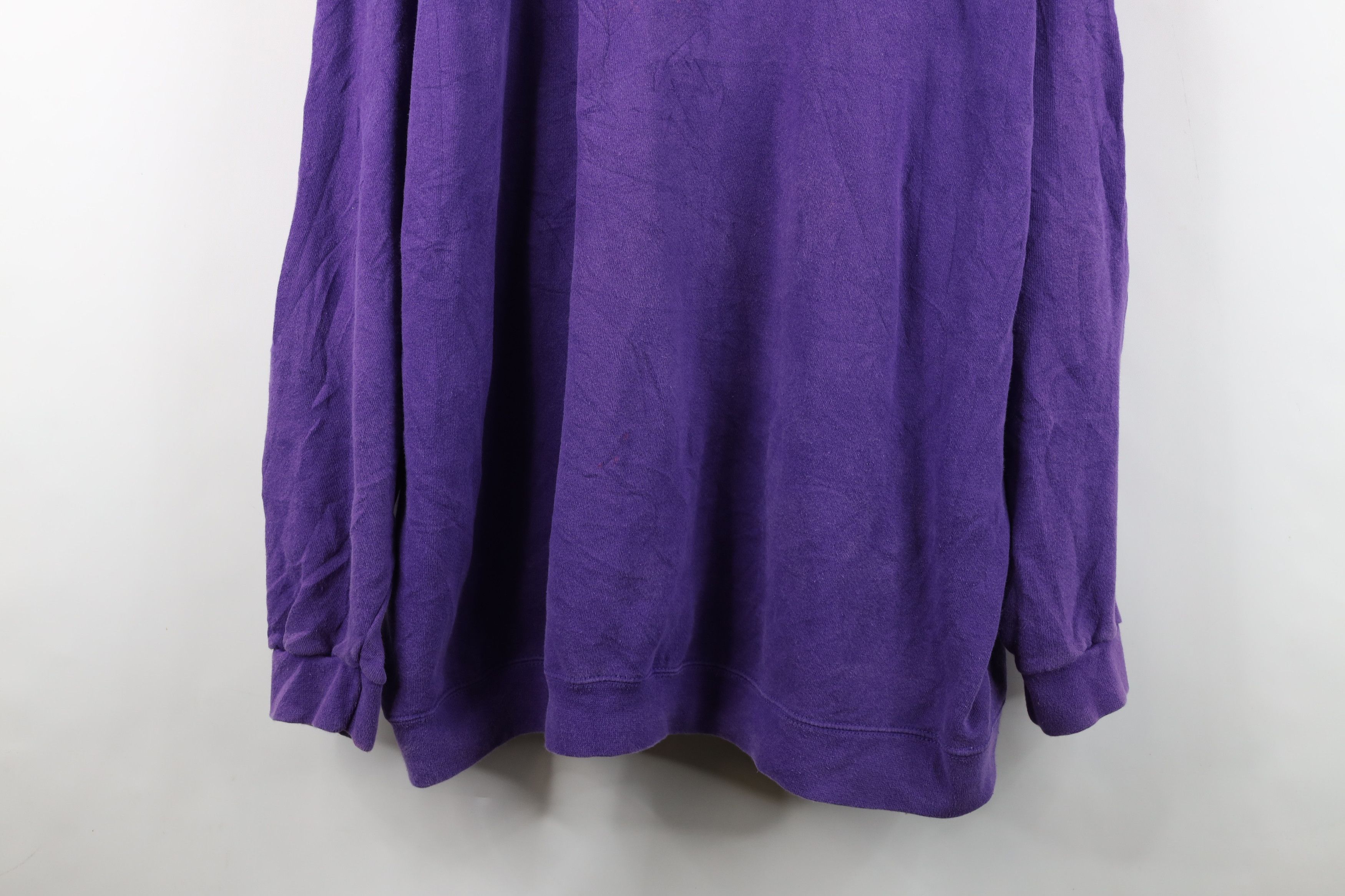 Nike Vintage 90s Nike Scott Mini Swoosh Sweatshirt Purple USA Size US XXL / EU 58 / 5 - 3 Thumbnail