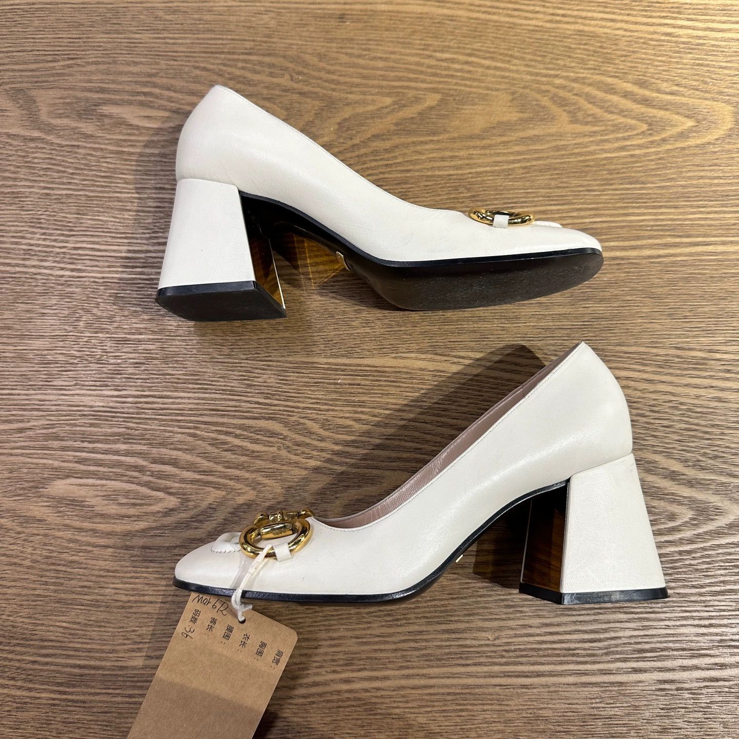 Gucci Gucci Horsebit Block Heel Pump mar672 36 Size US 5.5 / IT 35.5 - 7 Thumbnail