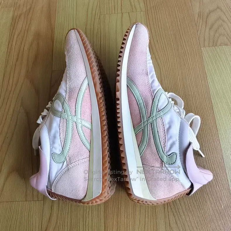 Loewe Nude Pink Round Toe Laced Training Shoes