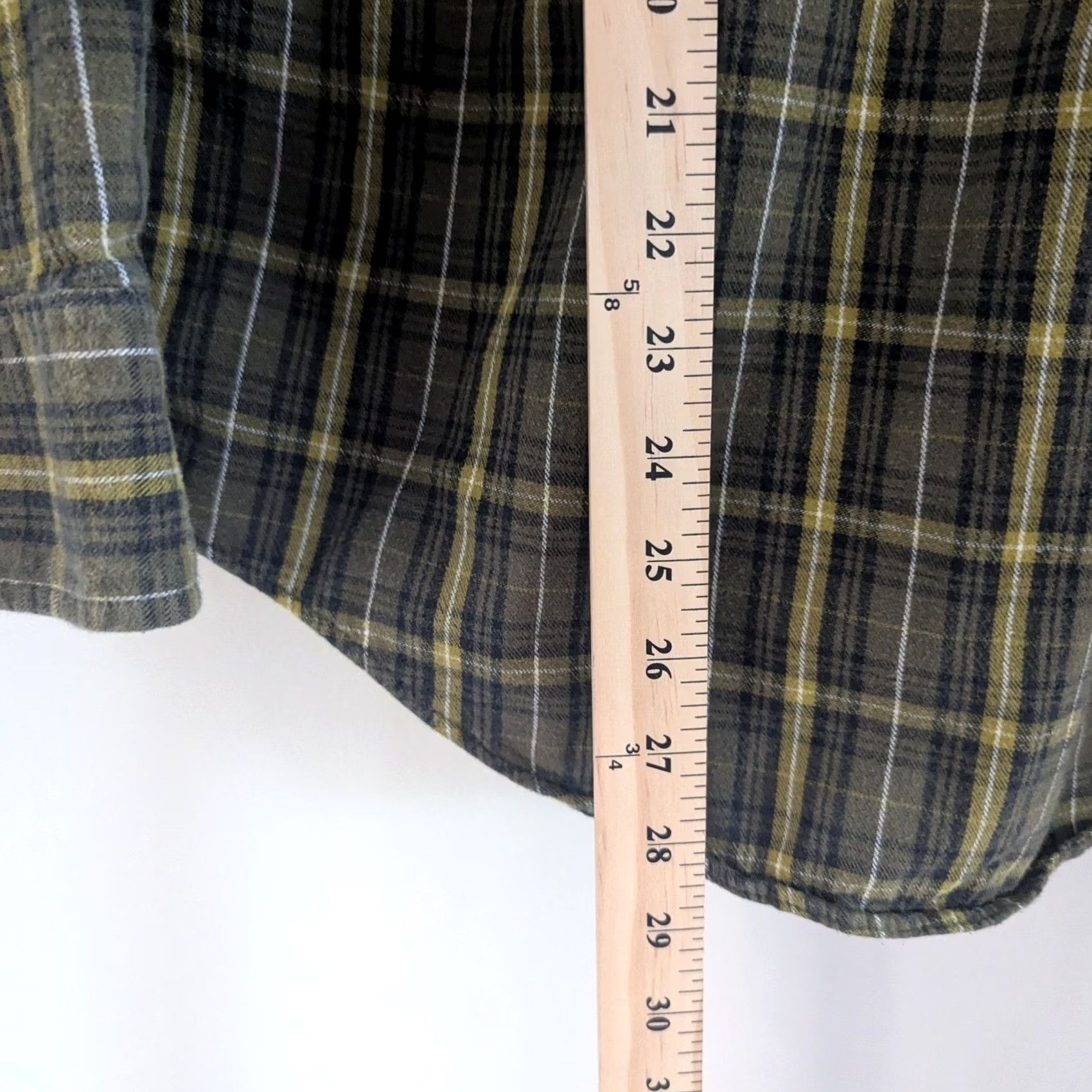 Vintage Cabelas Button-Down Shirt Plaid Flannel Mens M Green Yellow Black 100% Cotton Regular Fit Long Sleeve Button-Up Chest Pocket Vintage: No Size US M / EU 48-50 / 2 - 5 Thumbnail