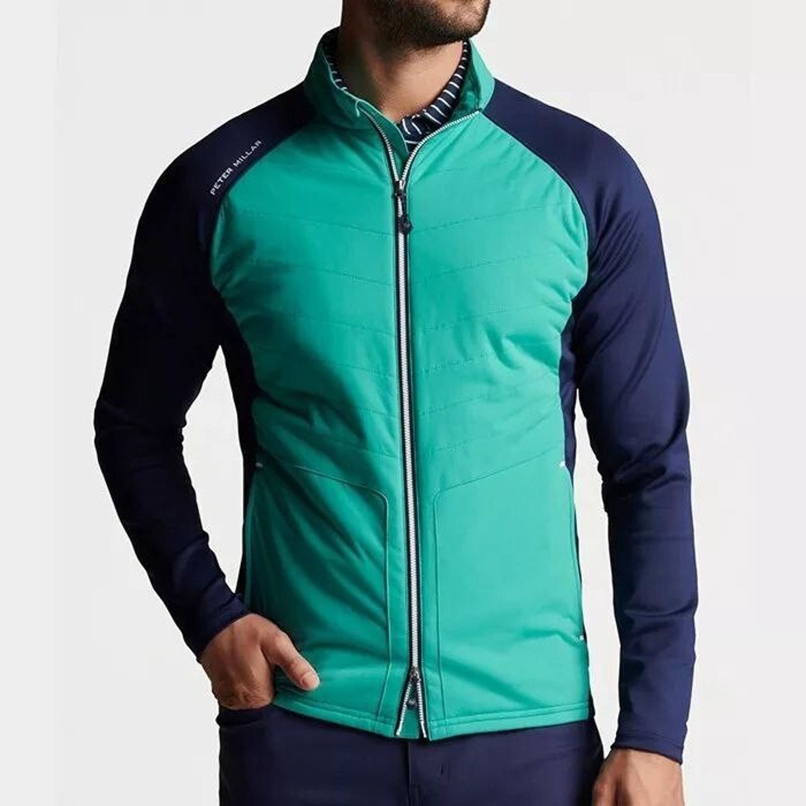 Peter Millar Peter Millar Merge Elite Jacket Billiard/Navy SIze M A000343 Size US M / EU 48-50 / 2 - 1 Thumbnail
