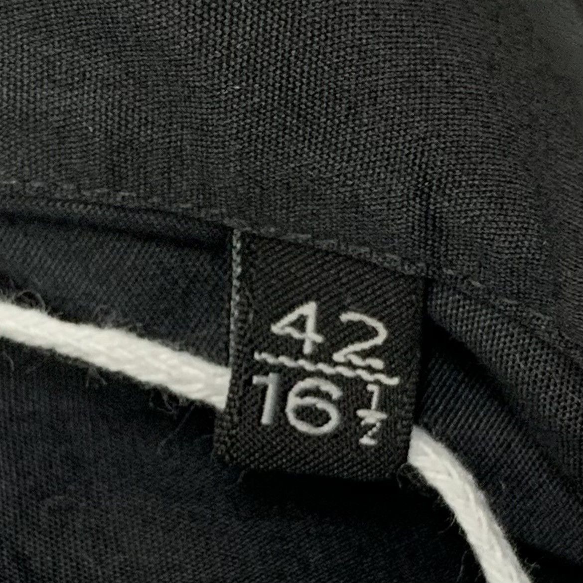 Z Zegna Zegna Black Collared Single-breasted Long Sleeve Shirt K26WX Size US XXS / EU 40 - 6 Thumbnail