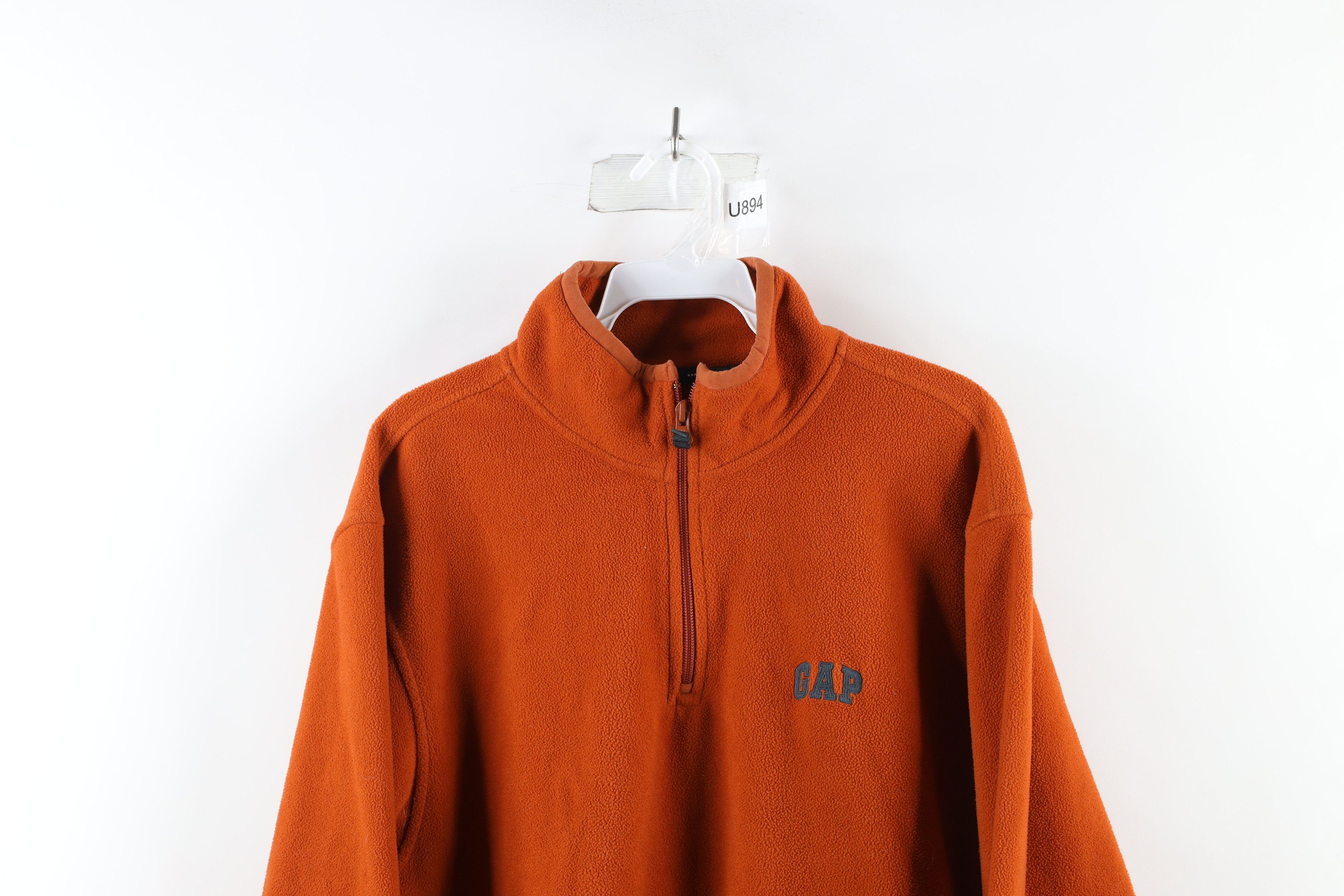 Gap Vintage Gap Block Letter Half Zip Fleece Pullover Sweater Size US M / EU 48-50 / 2 - 2 Thumbnail