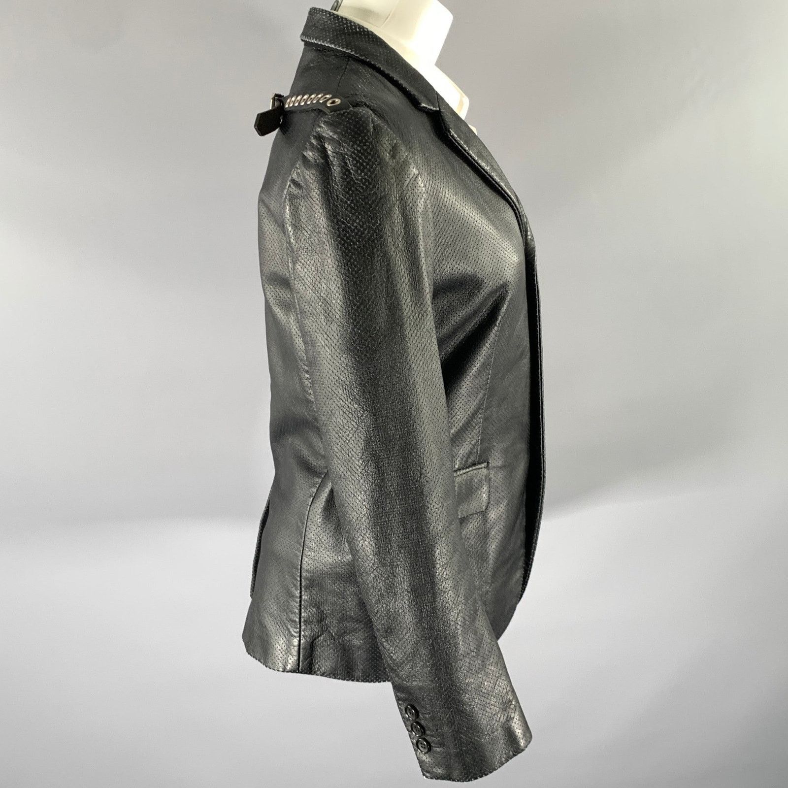 Comme des Garcons COMME des GARCONS Size S Black Nylon / Polyurethane Jacket Size 34S - 3 Thumbnail