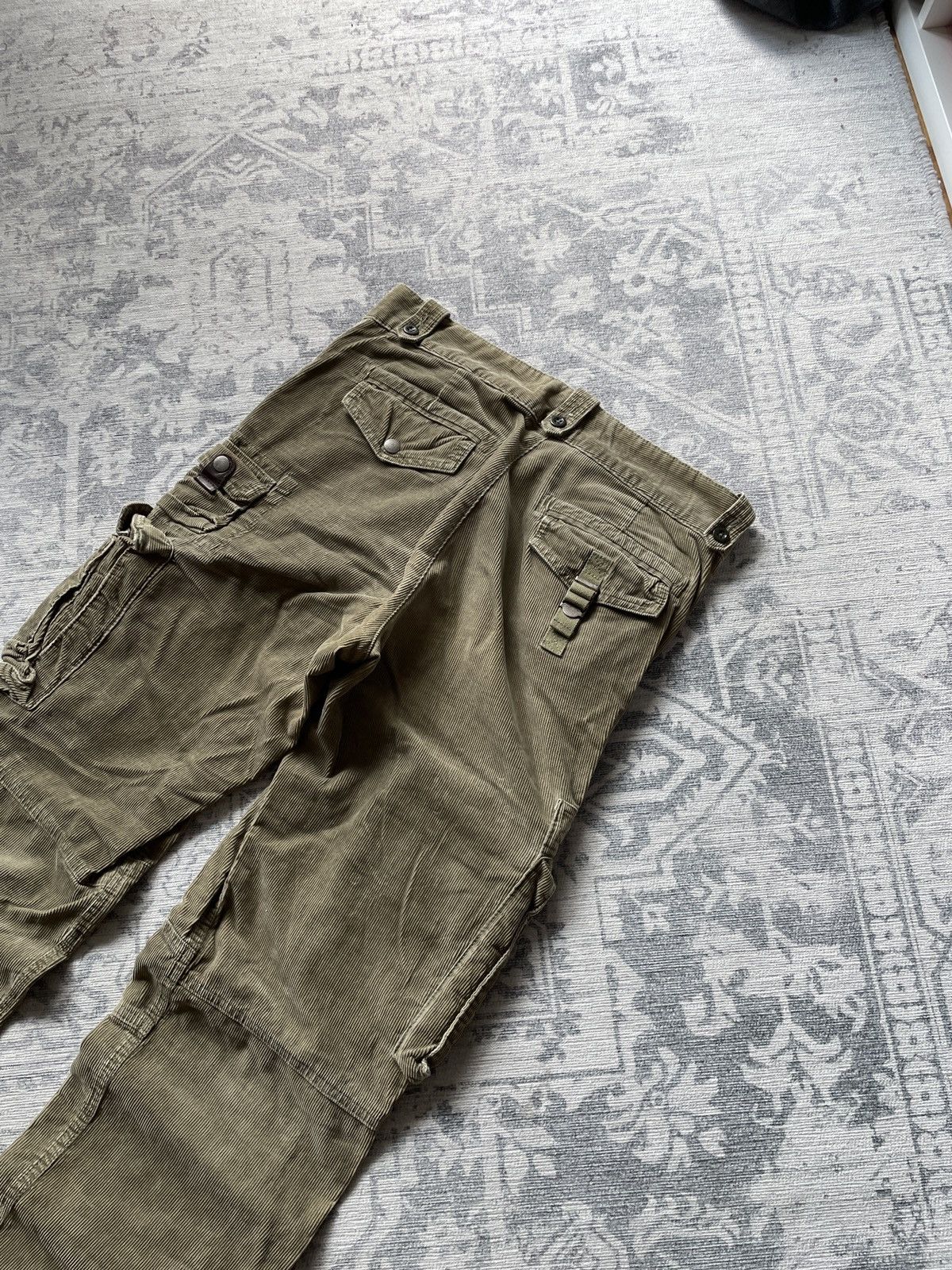 Polo Ralph Lauren Vintage Polo Ralph Lauren Cargo Pants Velvet Corduroy Army Size US 32 / EU 48 - 10 Thumbnail