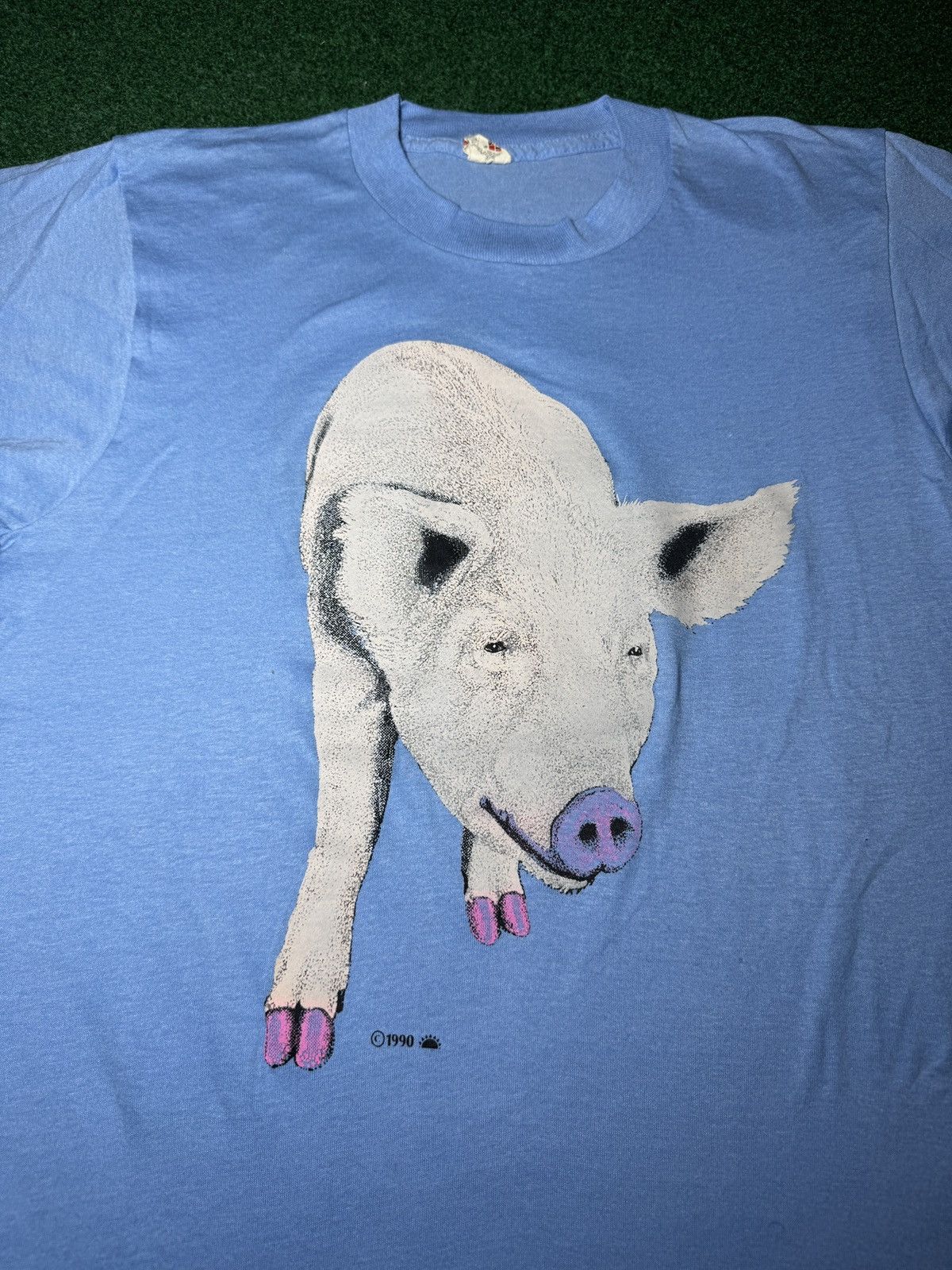 Vintage Vintage Pig Animal Print 80s 18x25 Sm/med 50/50 T Shirt Size US M / EU 48-50 / 2 - 2 Thumbnail