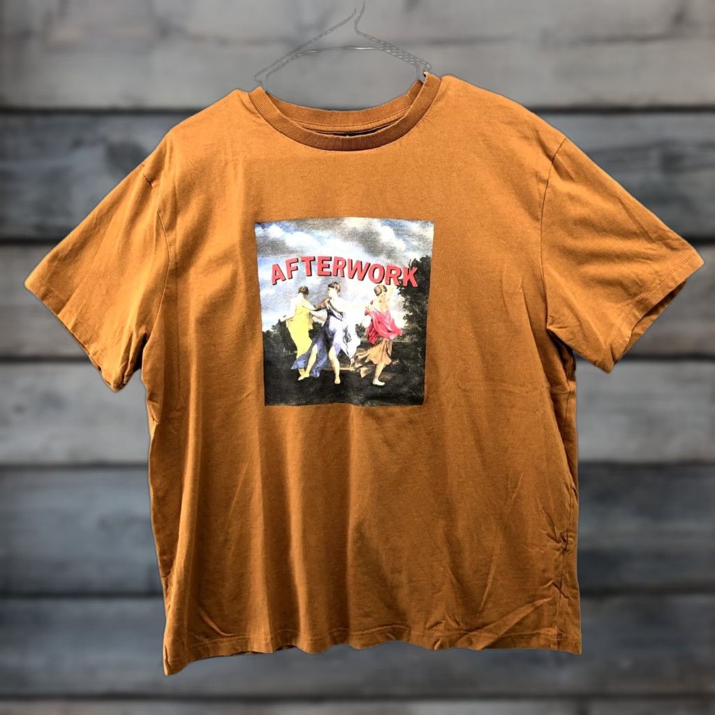 Bershka Bershka T Shirt Womens S Oversized Crew Neck Cotton Brown Tan Funny Graphic Greek Goddess Adults Womens Size S / US 4 / IT 40 - 1 Thumbnail