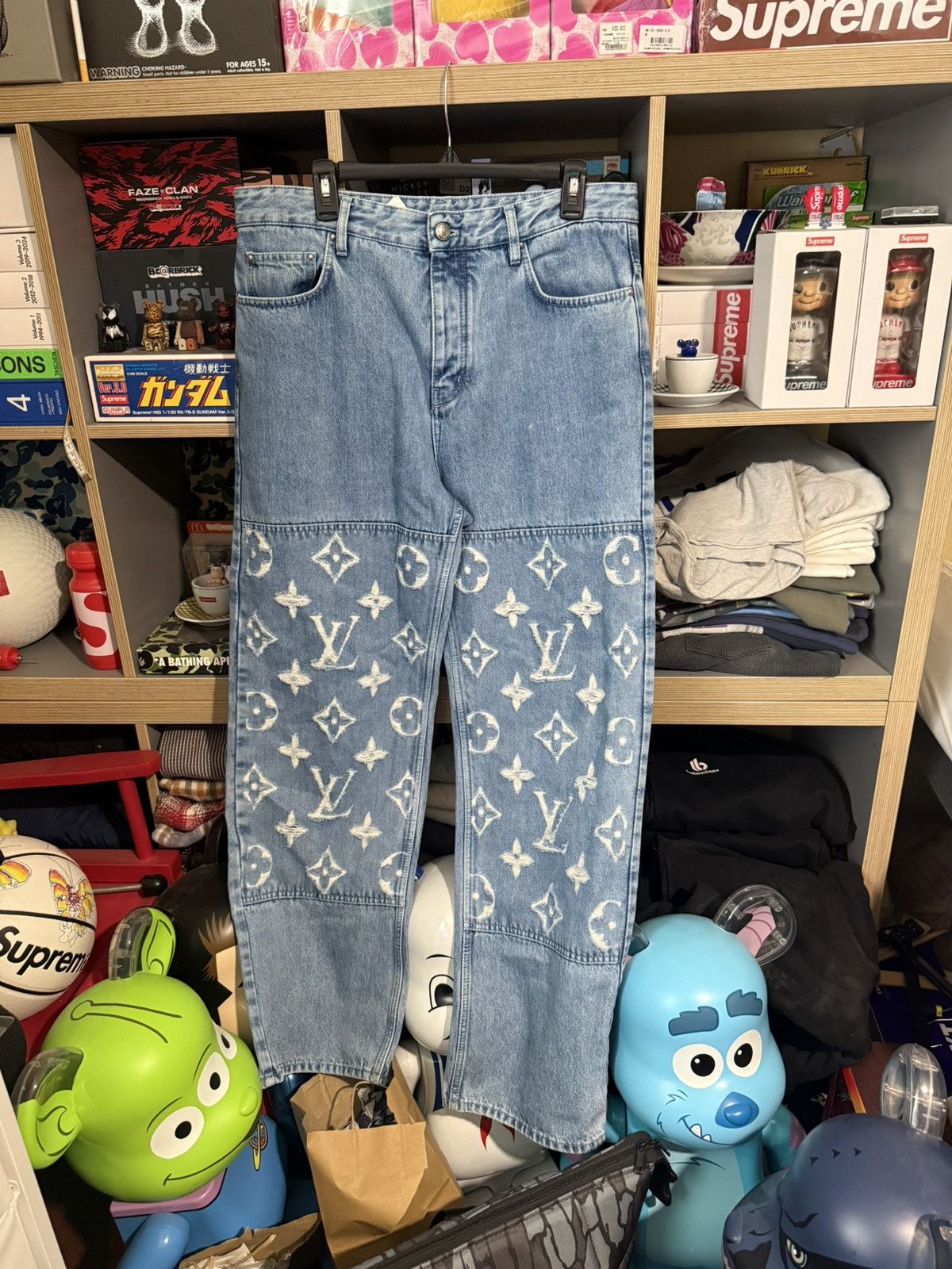 Louis Vuitton Louis Vuitton Lightwash Skater Monogram Jeans Size US 31 - 1 Thumbnail