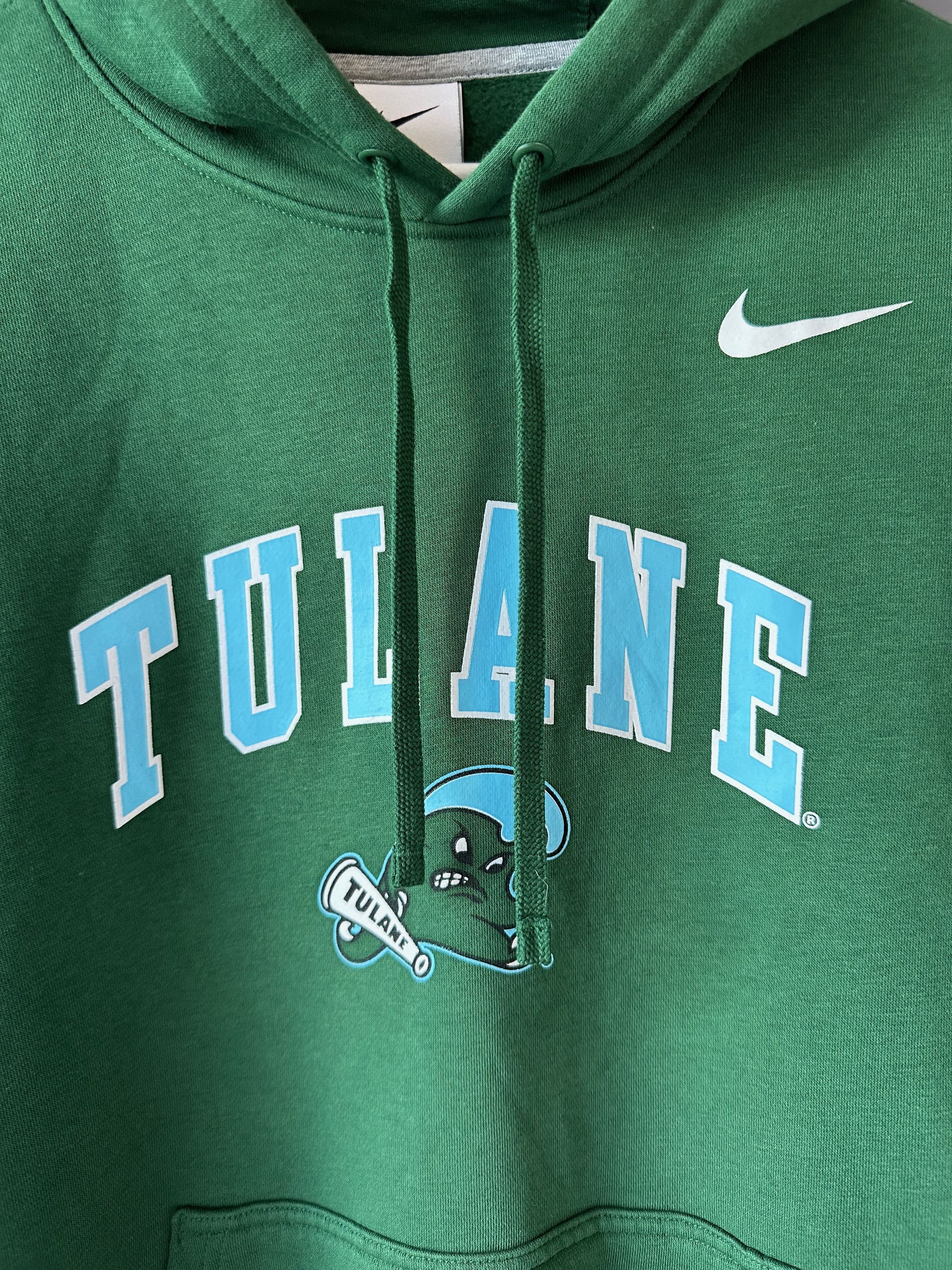 Nike Nike Tulane Green Wave Club Fleece Baseball Pullover Hoodie Size US S / EU 44-46 / 1 - 4 Thumbnail