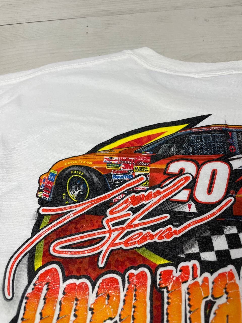 NASCAR Vintage Tony Steward 2002 Nascar Out In Front T-Shirt Size US XL / EU 56 / 4 - 24 Thumbnail