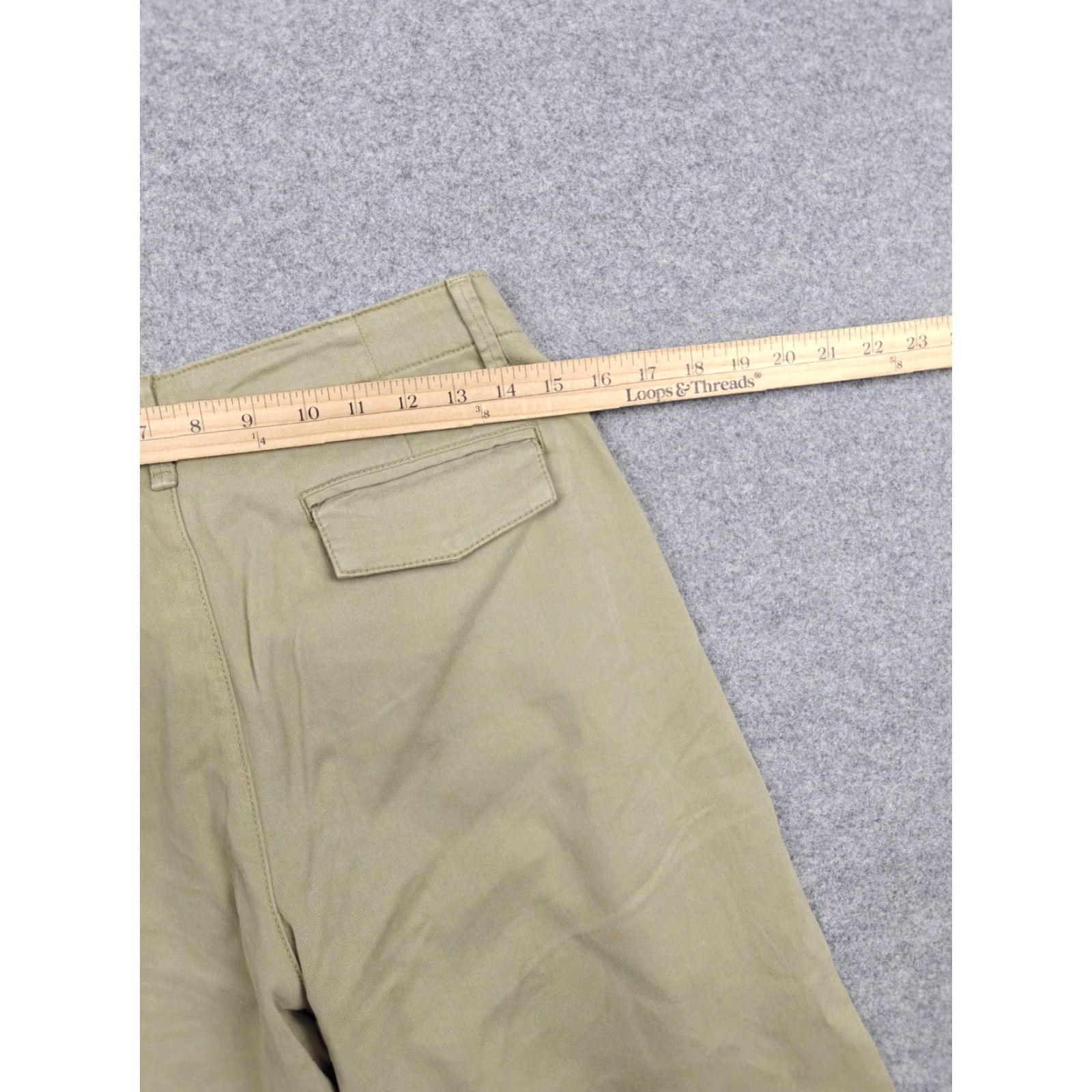 Rag & Bone Rag & Bone Pants Womens 4 Beige Twill Wide-Leg High Rise Chino Stretch Casual Size 27" / US 4 / IT 40 - 7 Thumbnail