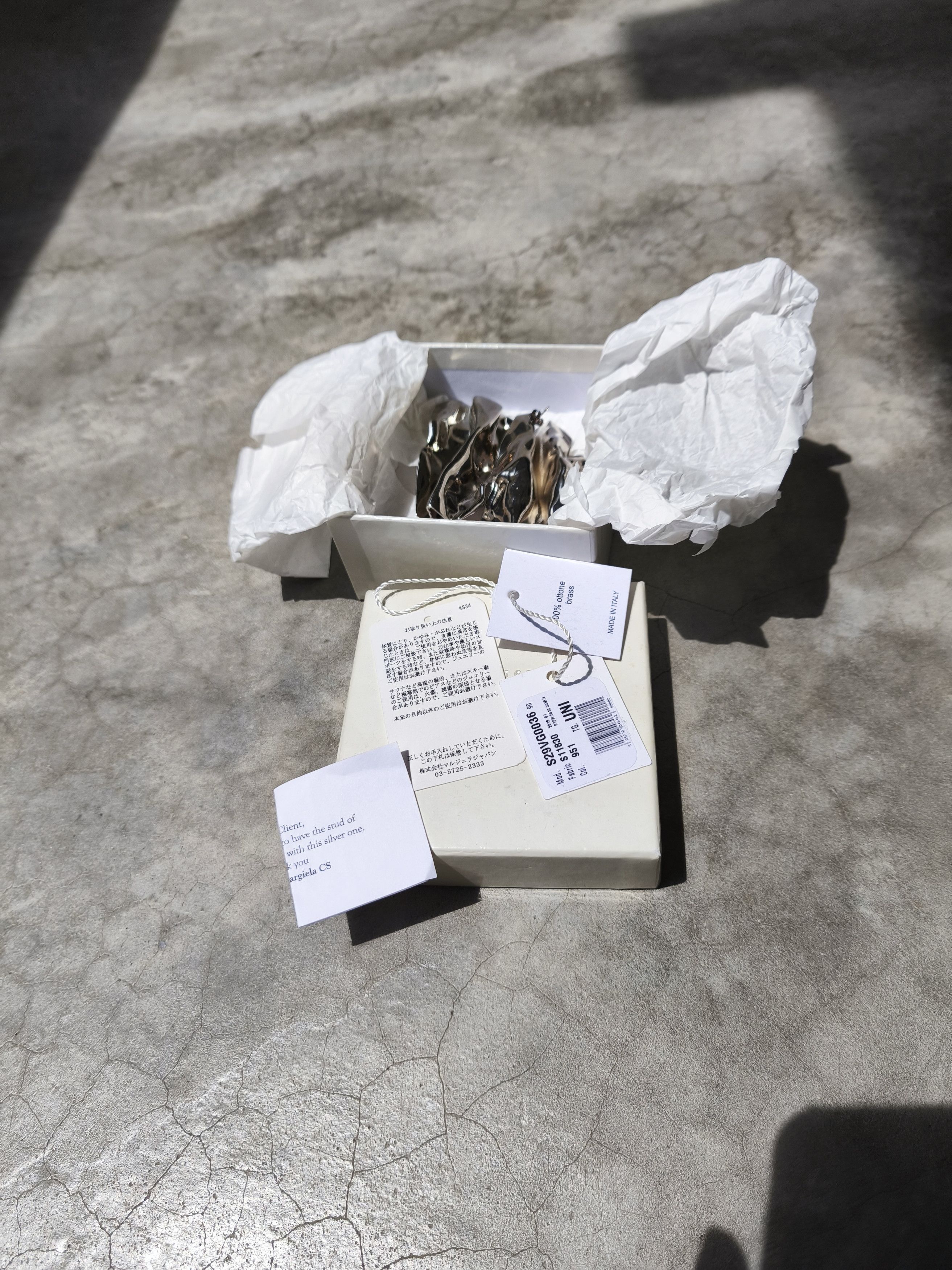 Maison Margiela Maison Margiela 11 earring Crumpled mirror Size ONE SIZE - 2 Thumbnail