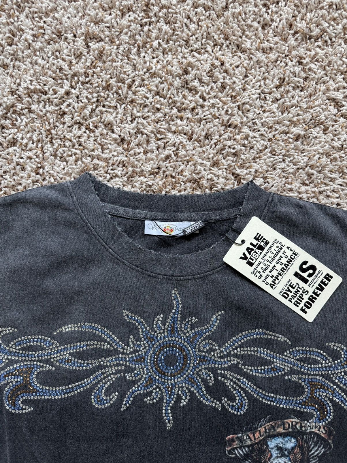 Vale Vale Forever Valley Black Bling Long Sleeve Tee Shirt L/S Size US S / EU 44-46 / 1 - 3 Thumbnail