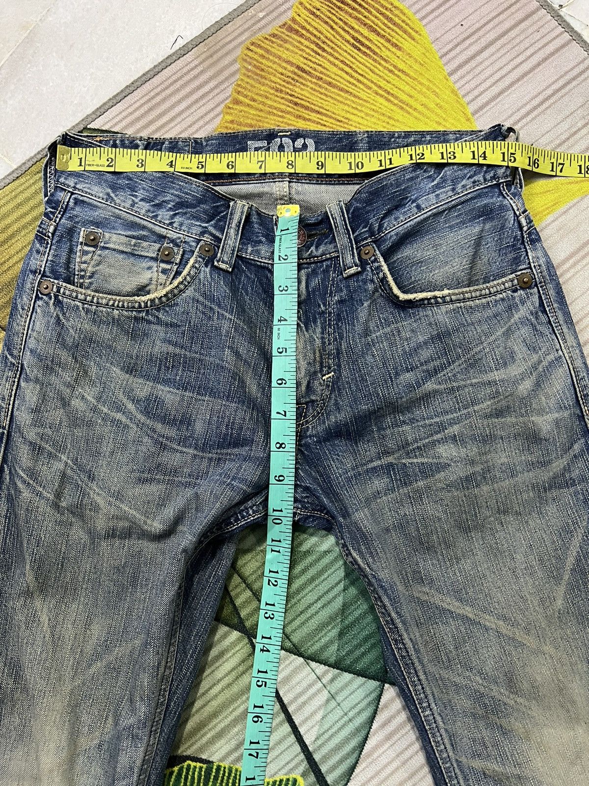 Edwin × Japanese Brand × Vintage VINTAGE EDWIN 503 BLUE TRIP JAPAN Size US 30 / EU 46 - 17 Thumbnail