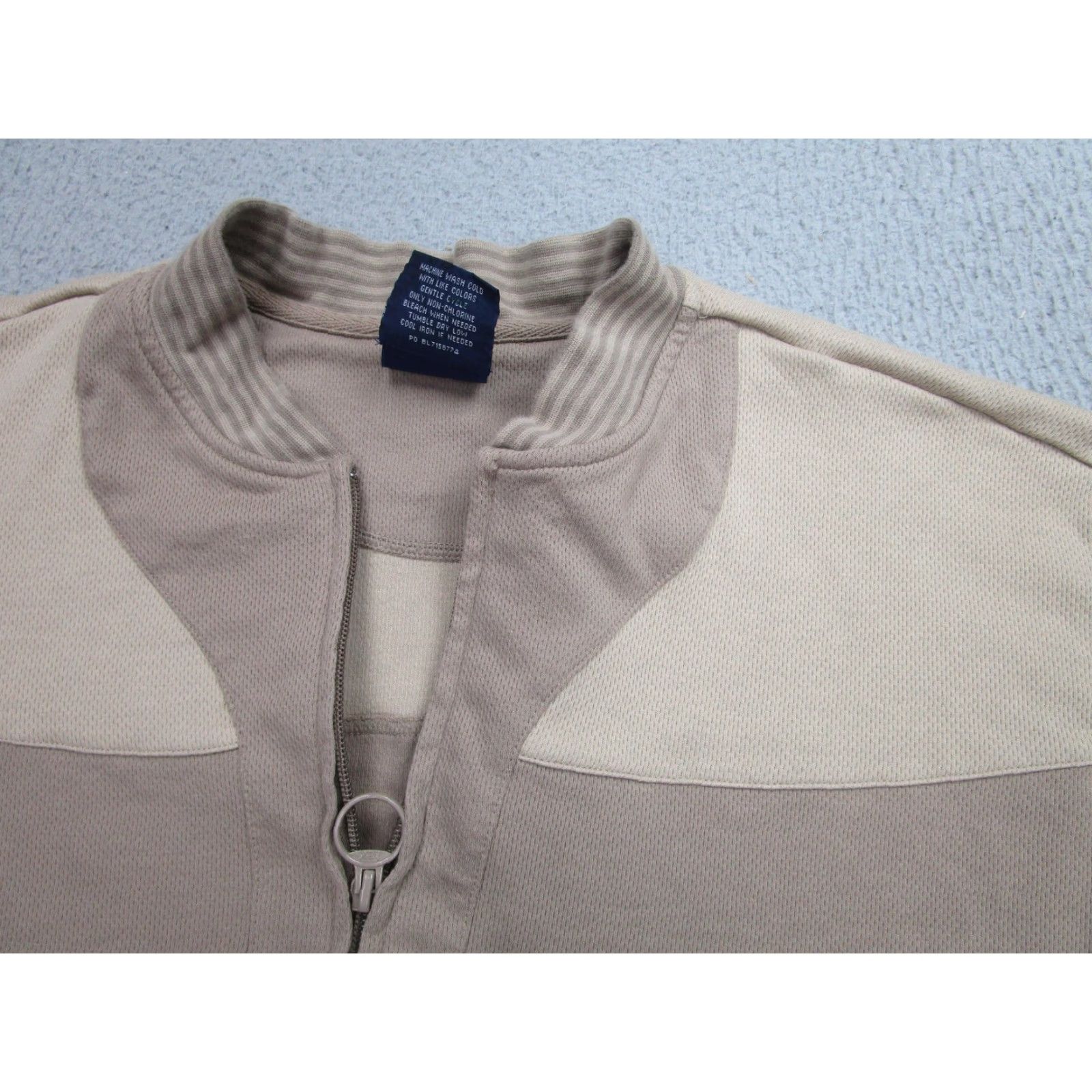 Blair VINTAGE John Blair Jacket Mens M Beige Tan Zip Knit Bomber Grandpa Rockabilly Size US M / EU 48-50 / 2 - 5 Thumbnail