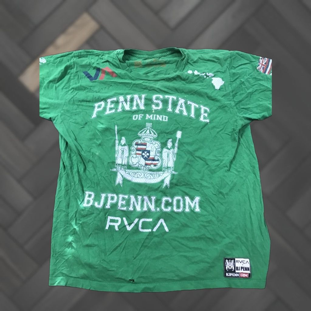 RVCA RVCA Shirt Autograph Front And Back Large Crew Neck Short Sleeve Green Cotton Knit Men Regular L Vintage: No - T-Shirt Style? Size US L / EU 52-54 / 3 - 1 Thumbnail