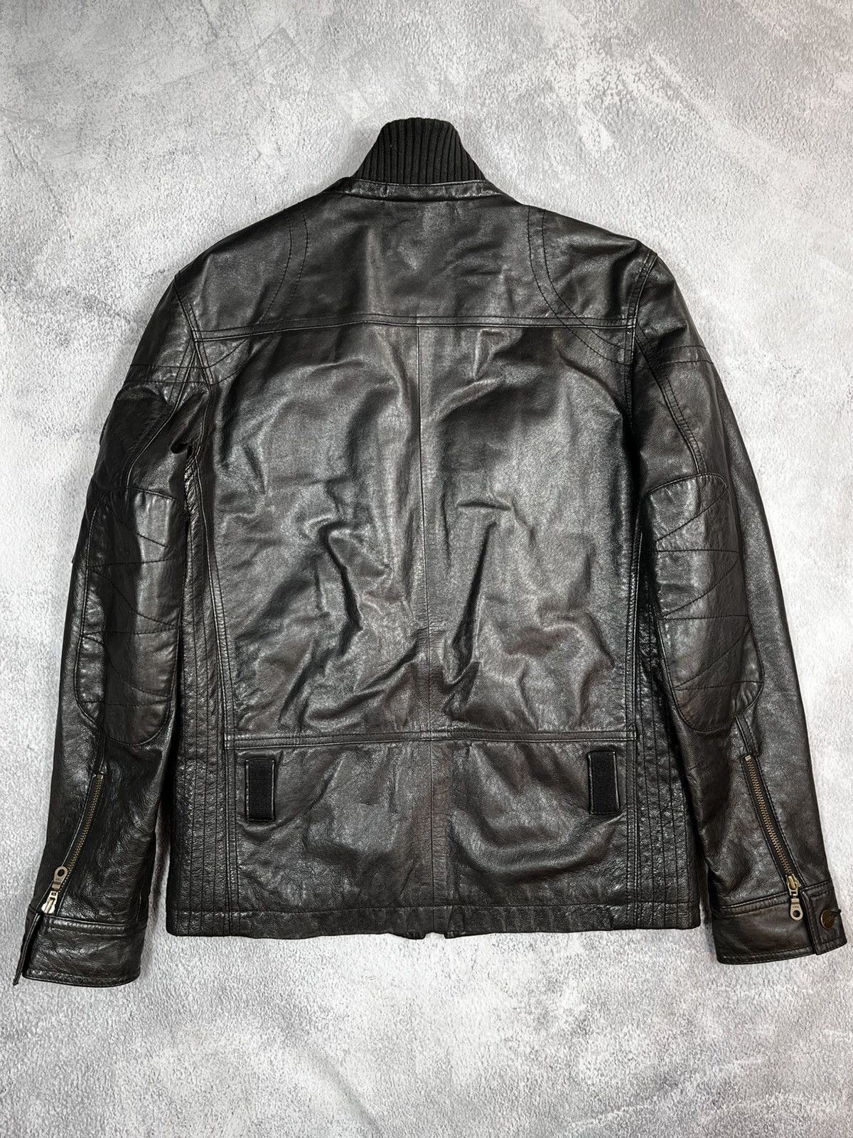 Vintage Vintage 90s Aviator style Leather Flight jacket military Size US XS / EU 42 / 0 - 6 Thumbnail