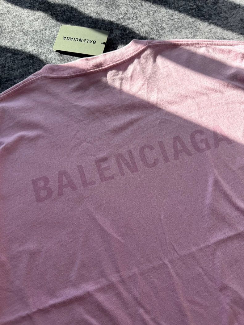 Balenciaga Balenciaga Pink front and back logo short-sleeve Size US M / EU 48-50 / 2 - 5 Thumbnail