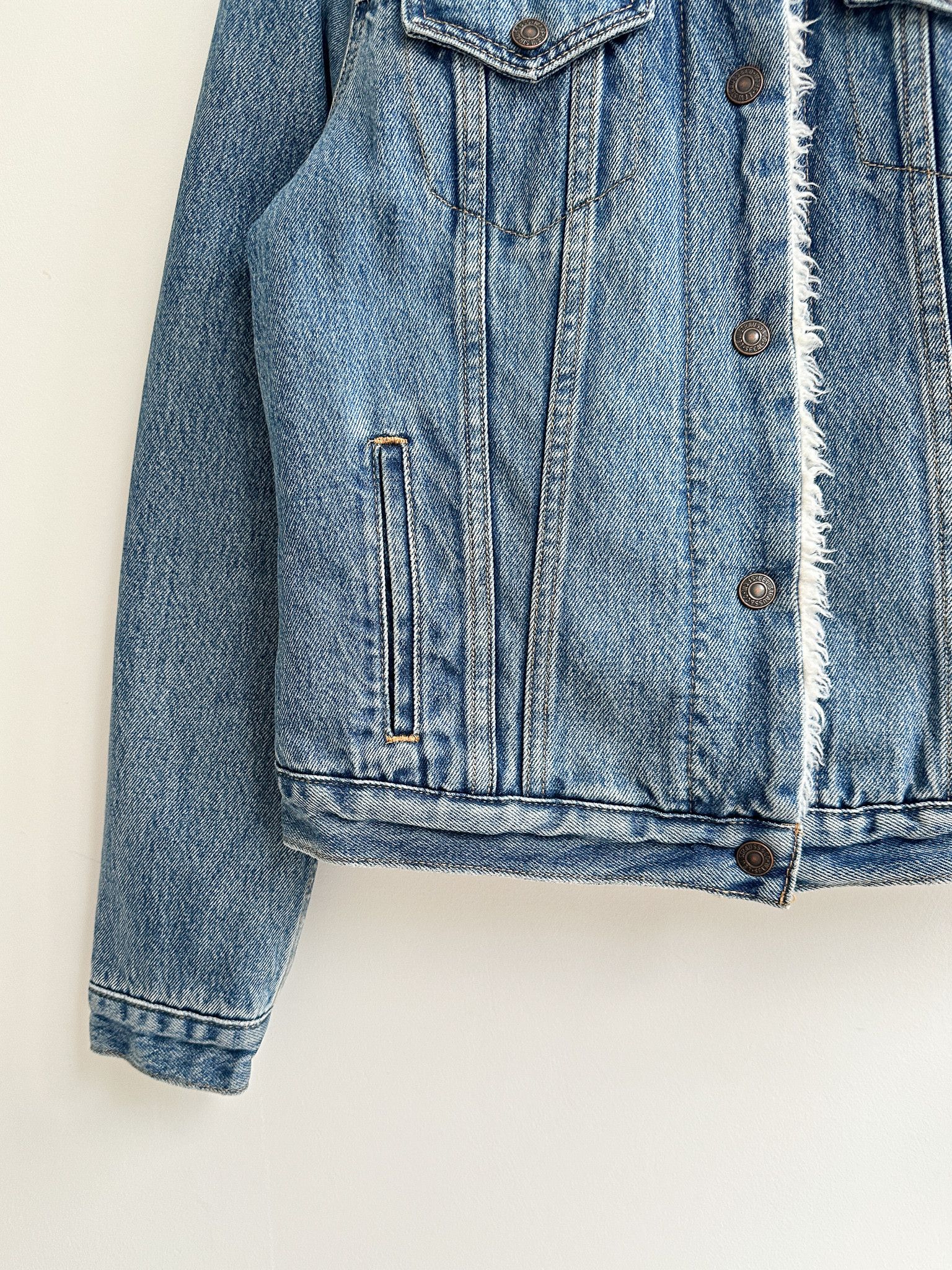 Levi's Vintage Levi's Denim Sherpa Jacket Size M / US 6-8 / IT 42-44 - 6 Thumbnail