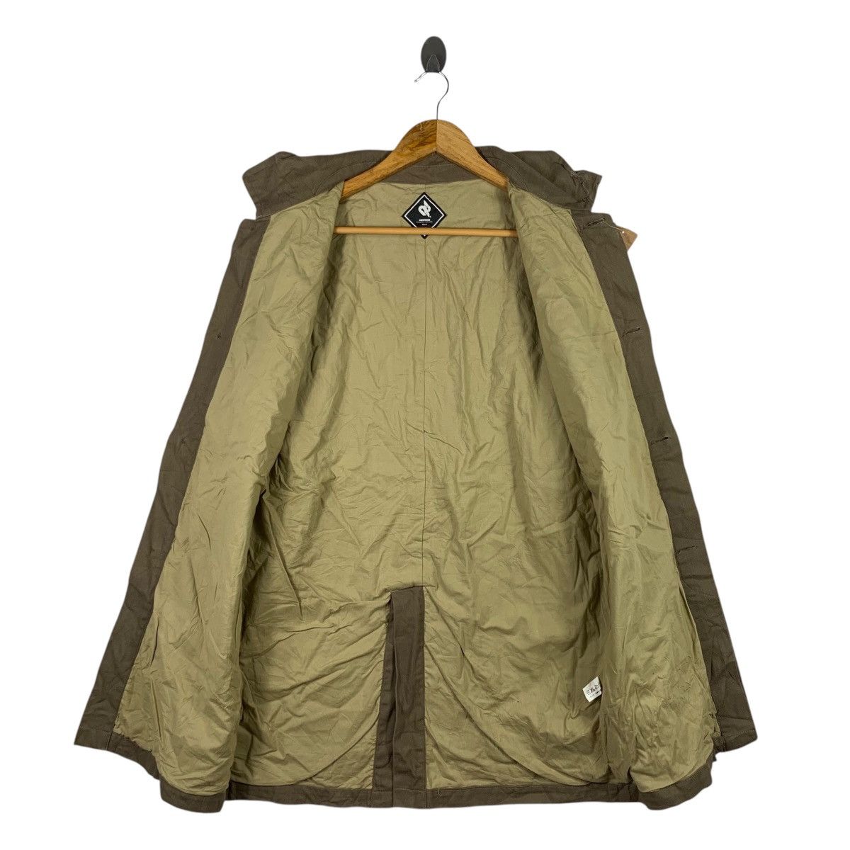 Japanese Brand ABSTRISE Japanese Brand Brown Trench Coat Jacket Size US M / EU 48-50 / 2 - 2 Thumbnail
