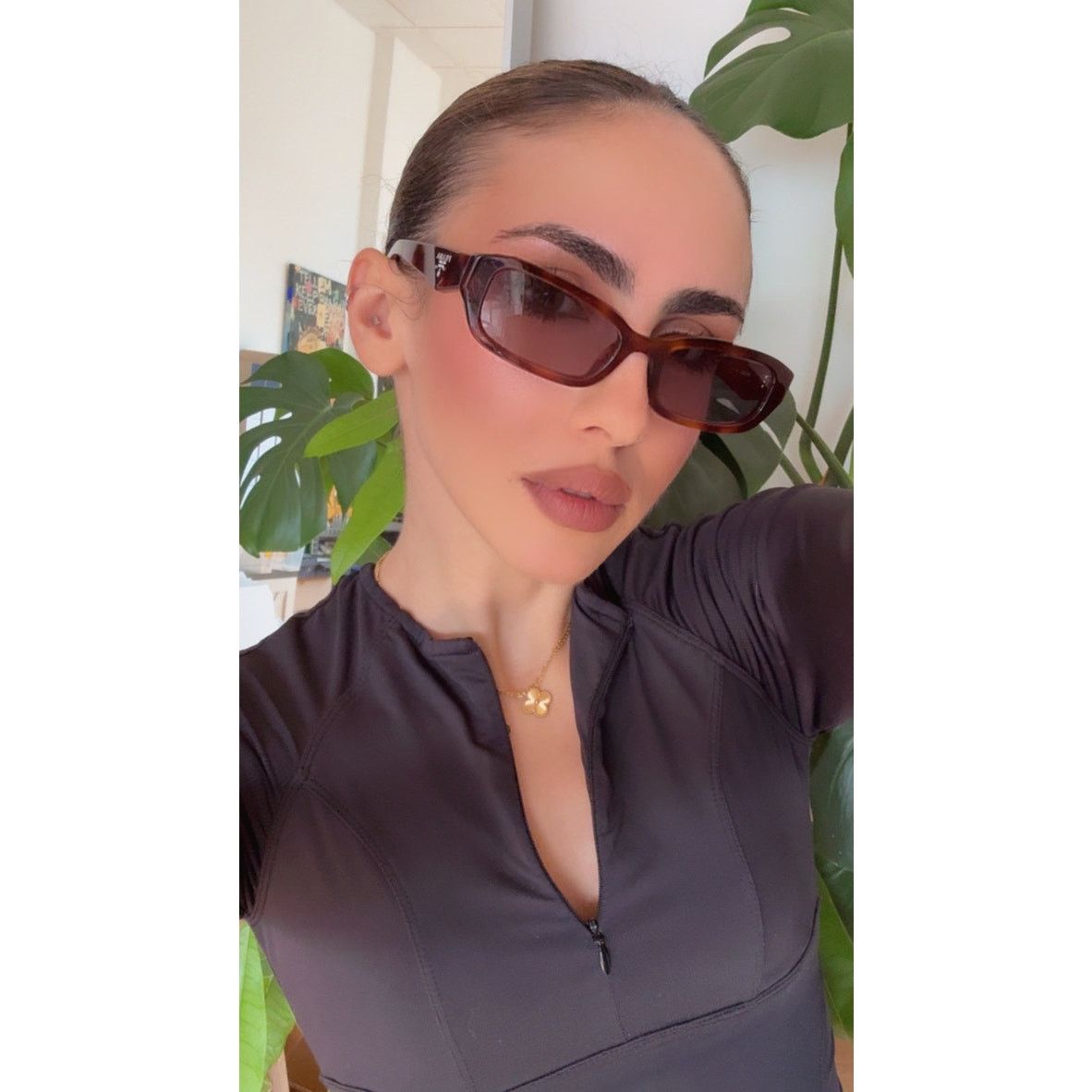 Prada NEW Prada PR B06S Sunglasses in Havana Brown Purple Size ONE SIZE - 2 Thumbnail