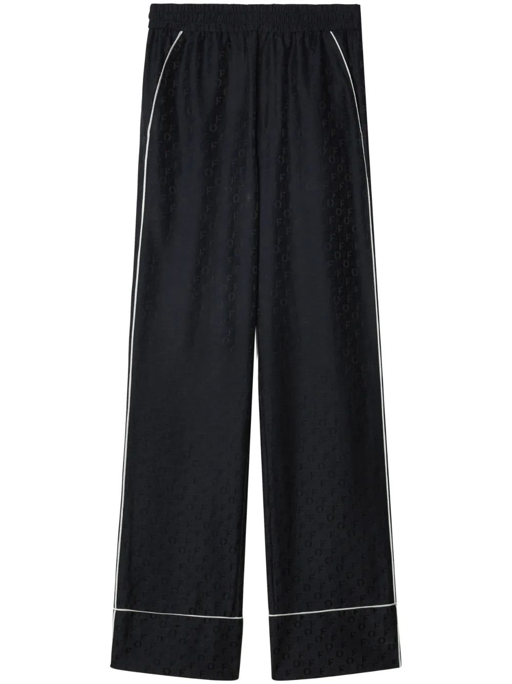Off-White o1y1225 Sweatpant in Black/White Size 28" / US 6 / IT 42 - 1 Thumbnail