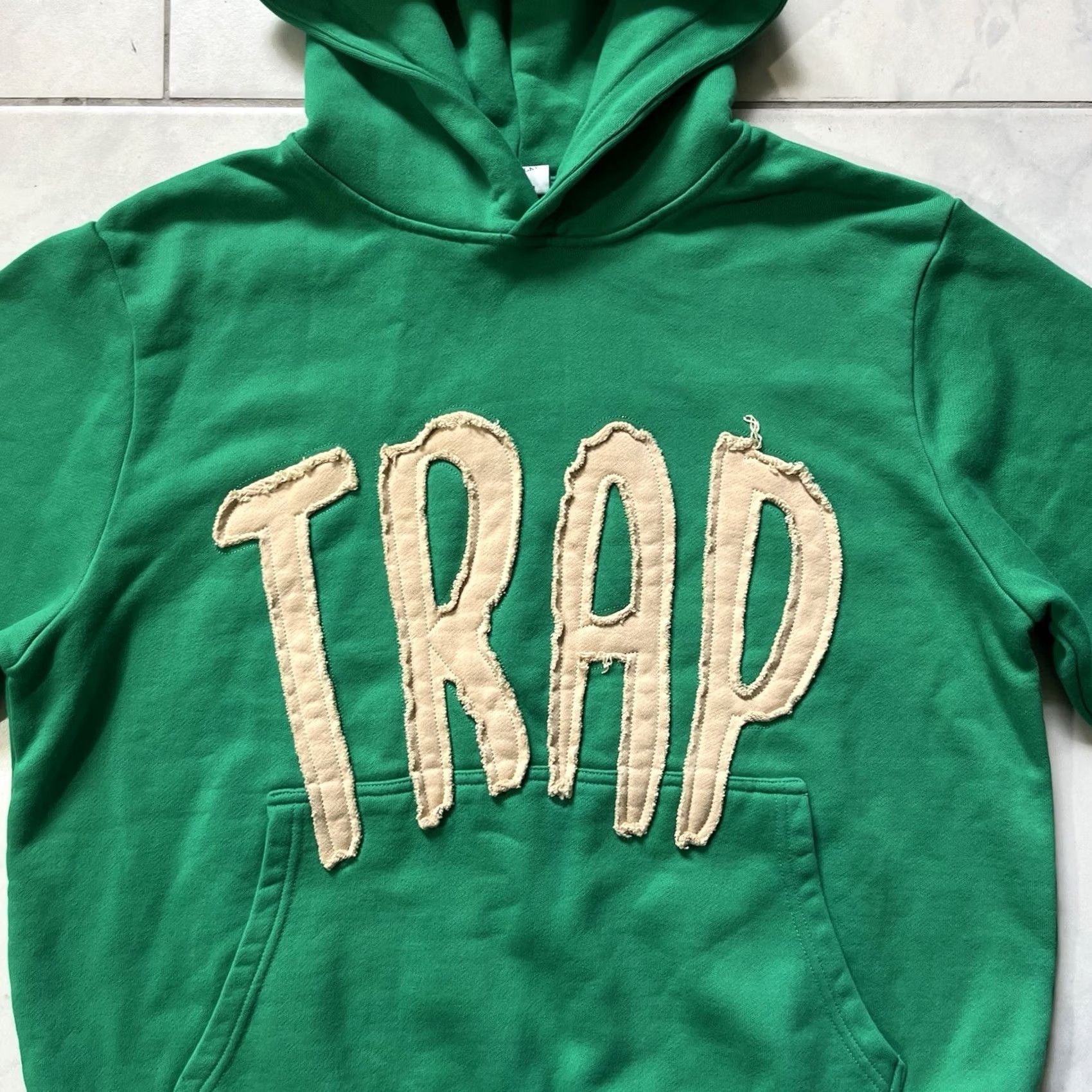 Vintage TRAP Hoodie Sweatshirt Small Men Pullover Green Logo Vintage: No Size US S / EU 44-46 / 1 - 4 Thumbnail