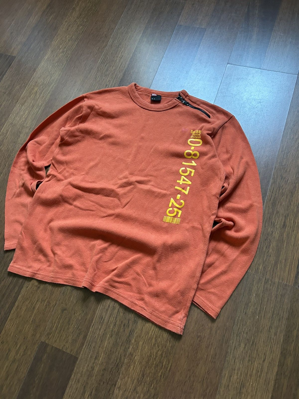 Diesel Vintage 00s Diesel LongSleeve Tee Streetwear Style Y2K Sz M Size M / US 6-8 / IT 42-44 - 2 Thumbnail