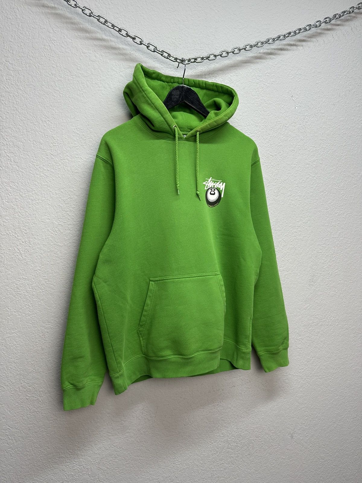 Stussy Vintage Stussy Big Logo Hoodie Boxy Green Y2K Size US M / EU 48-50 / 2 - 5 Thumbnail