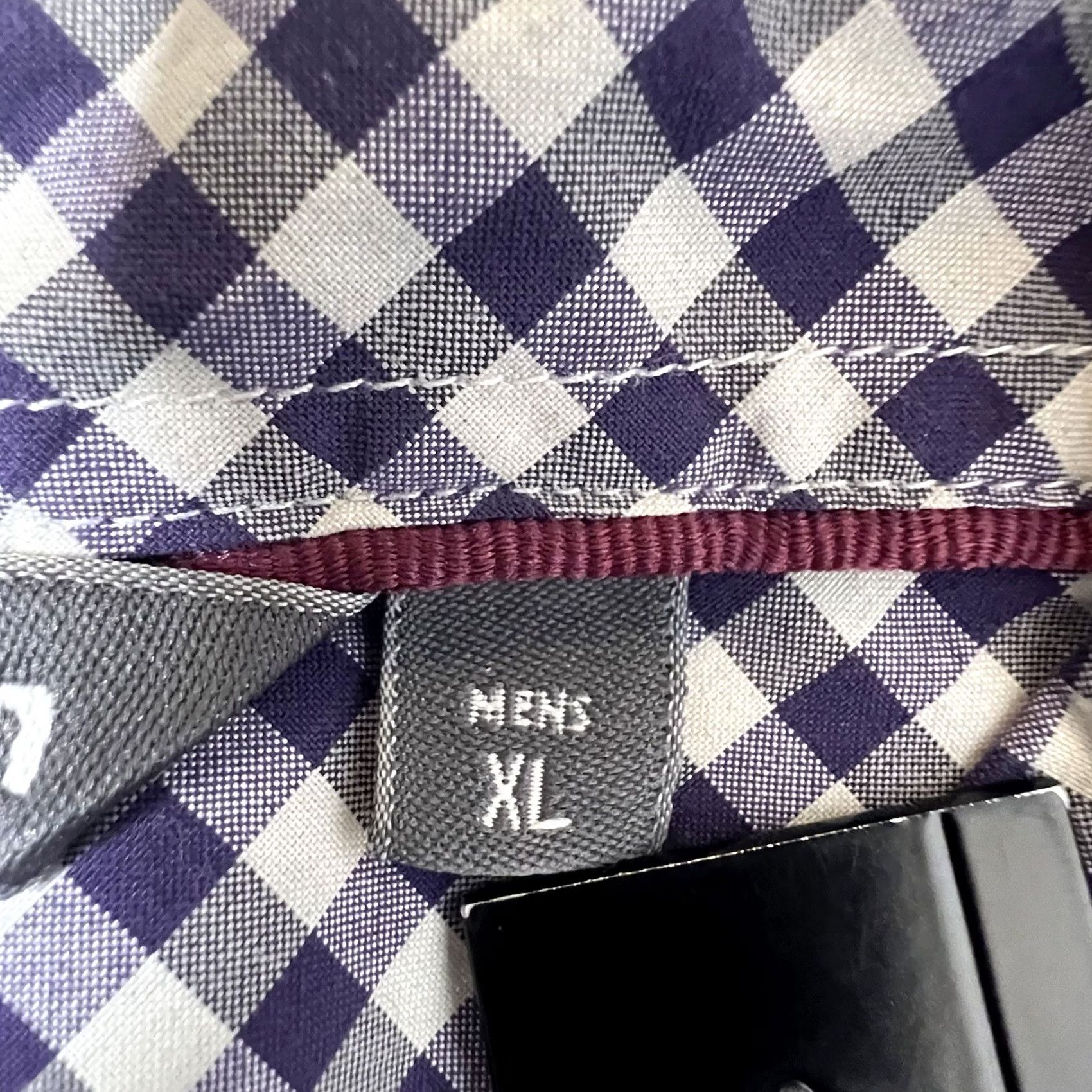 Vintage Rohan Worldview Shirt Gingham Check Purple Wicking Lightweight Mens XL Size Button-Up Shirt Size US XL / EU 56 / 4 - 6 Thumbnail