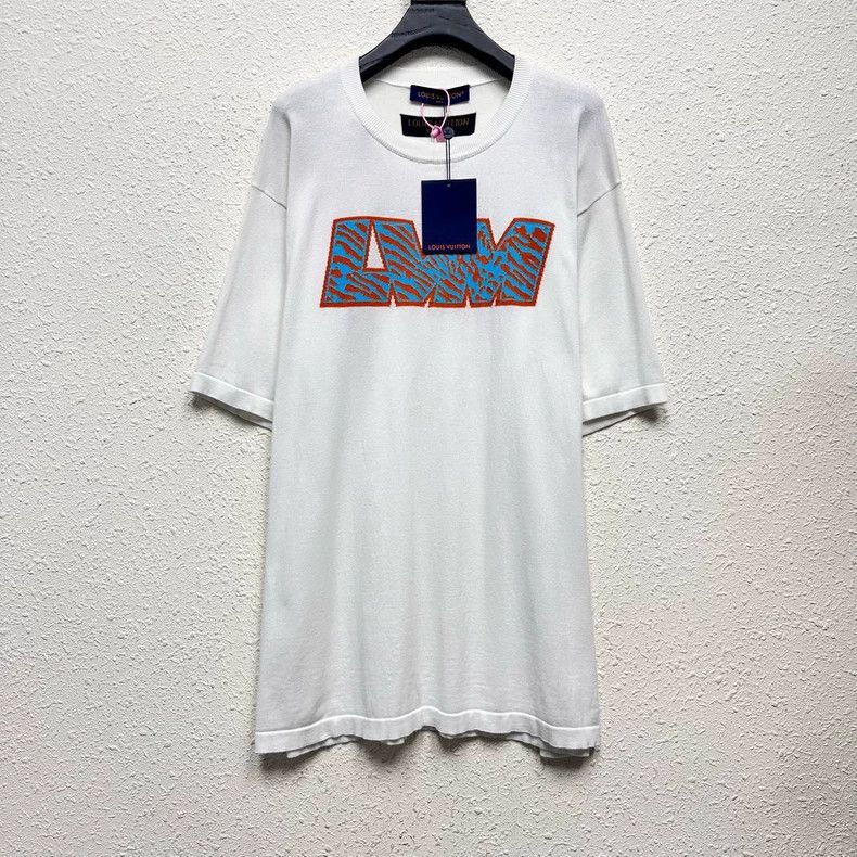Louis Vuitton Louis Vuitton Blue and orange zebra embroidered LOGO knit s Size US XXL / EU 58 / 5 - 1 Thumbnail