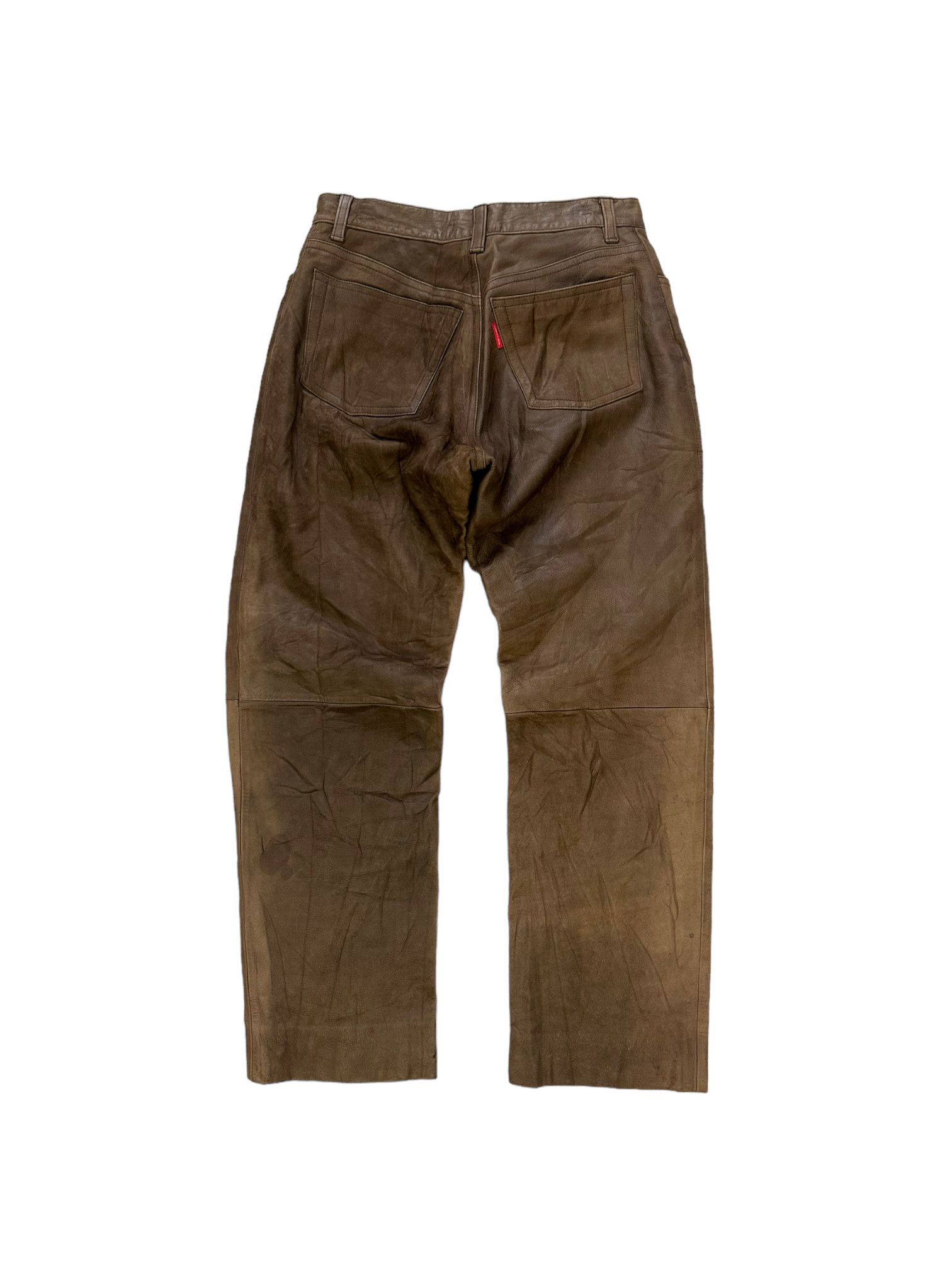 Japanese Brand TRANS CONTINENTS LEATHER PANT #7914-189 Size US 28 / EU 44 - 10 Thumbnail