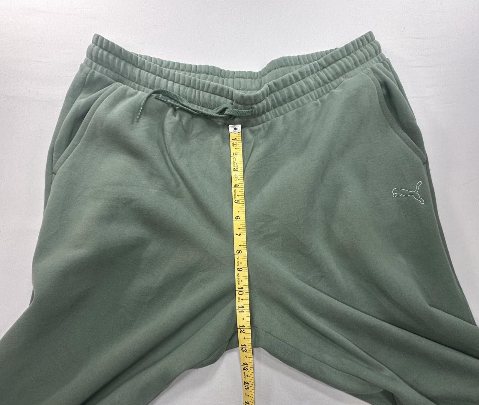 Puma Puma Elastic Waist Drawstring Sweatpants Green Unisex 2XL Size US 40 / EU 56 - 8 Thumbnail