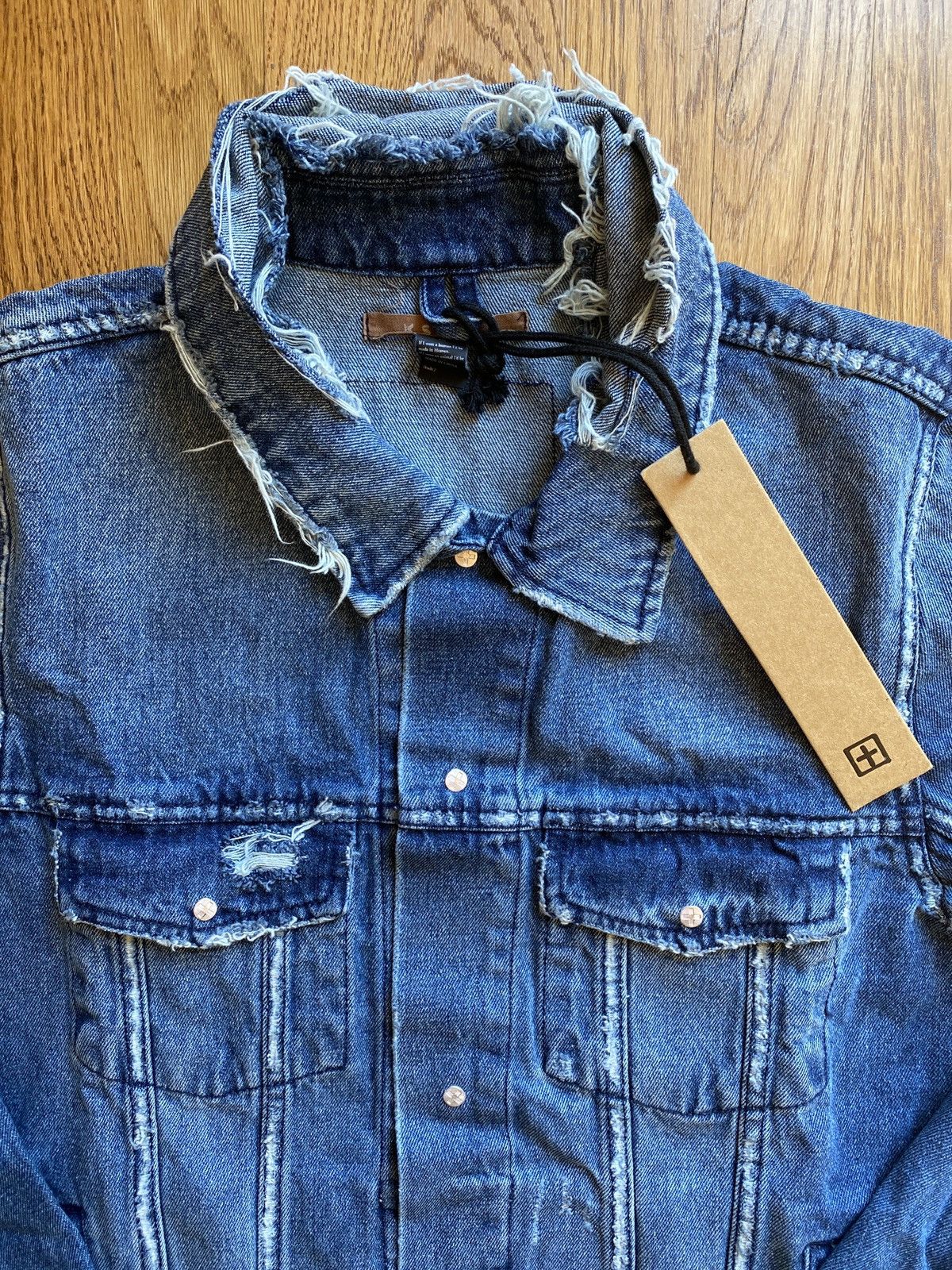 Ksubi Ksubi Distressed Classic Denim Jacket Size US M / EU 48-50 / 2 - 1 Thumbnail