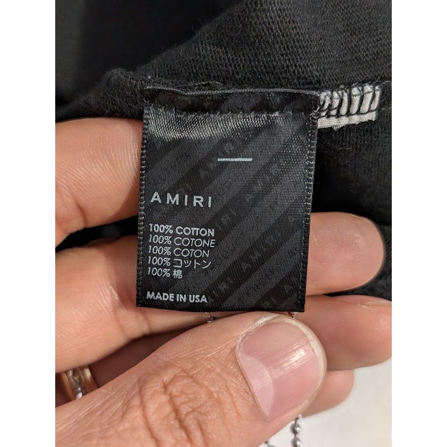 Amiri o1rshd1 Q:3 / Glitter Snake Short Sleeve T-Shirt Black/Blue Size US L / EU 52-54 / 3 - 11 Thumbnail