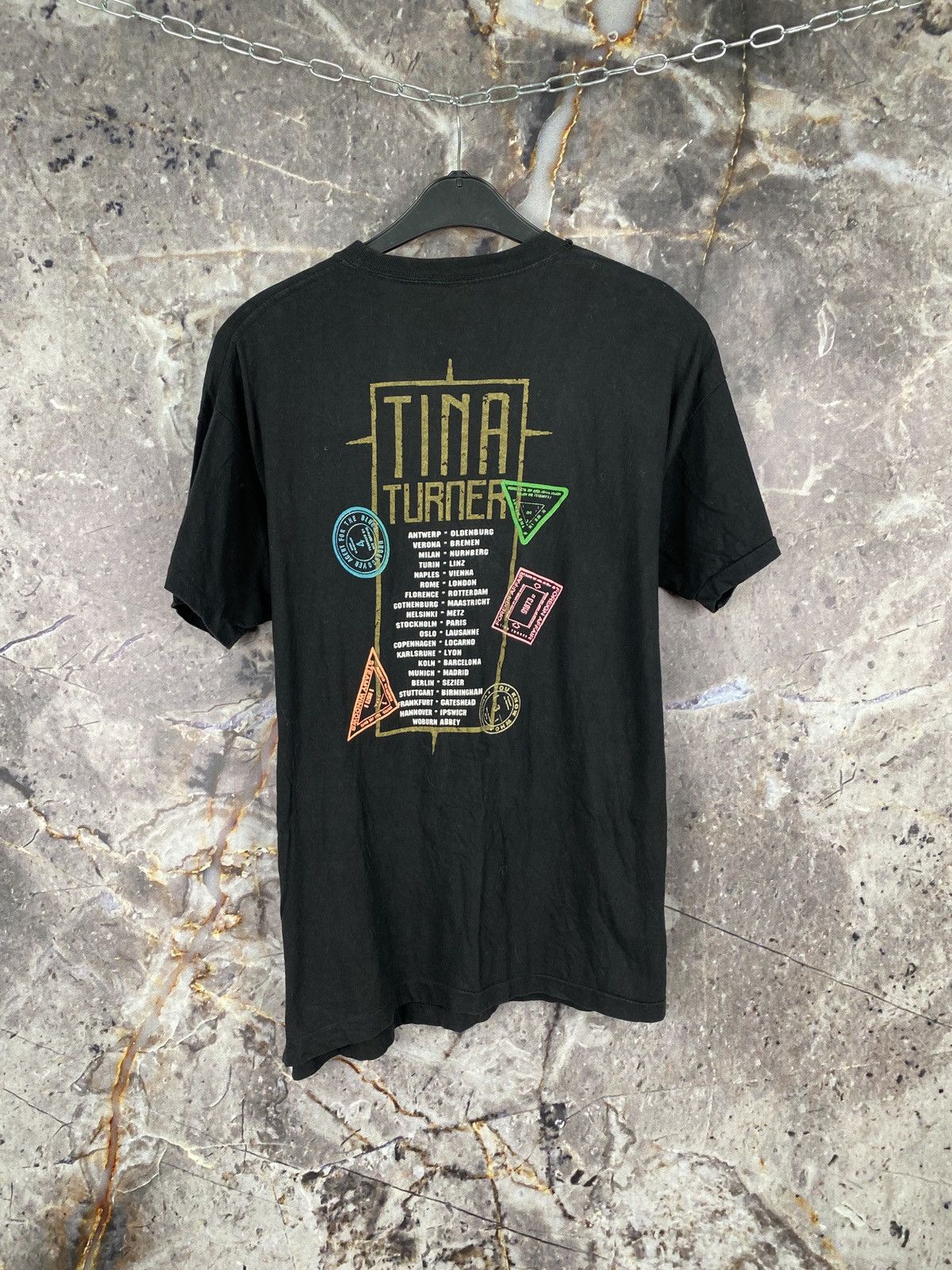 Vintage Men’s Tina Turner T-Shirt Foreign Affair Streetwear Size L Size US L / EU 52-54 / 3 - 6 Thumbnail