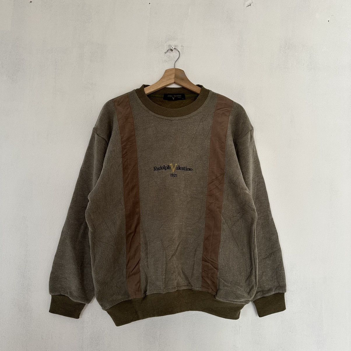 Japanese Brand × Vintage Vintage Rudolph Valentino Knitwear Sweater Jumper Size US L / EU 52-54 / 3 - 1 Thumbnail