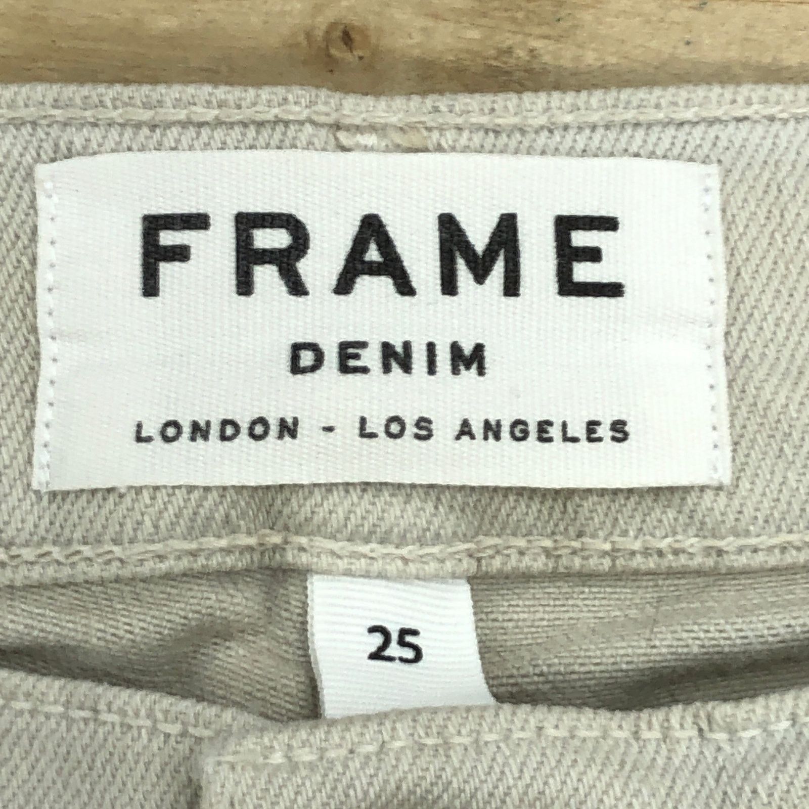 Frame Frame Size 25 Jeans Le Garcon Stretch Cropped Stone Cotton Size 28" / US 6 / IT 42 - 13 Thumbnail