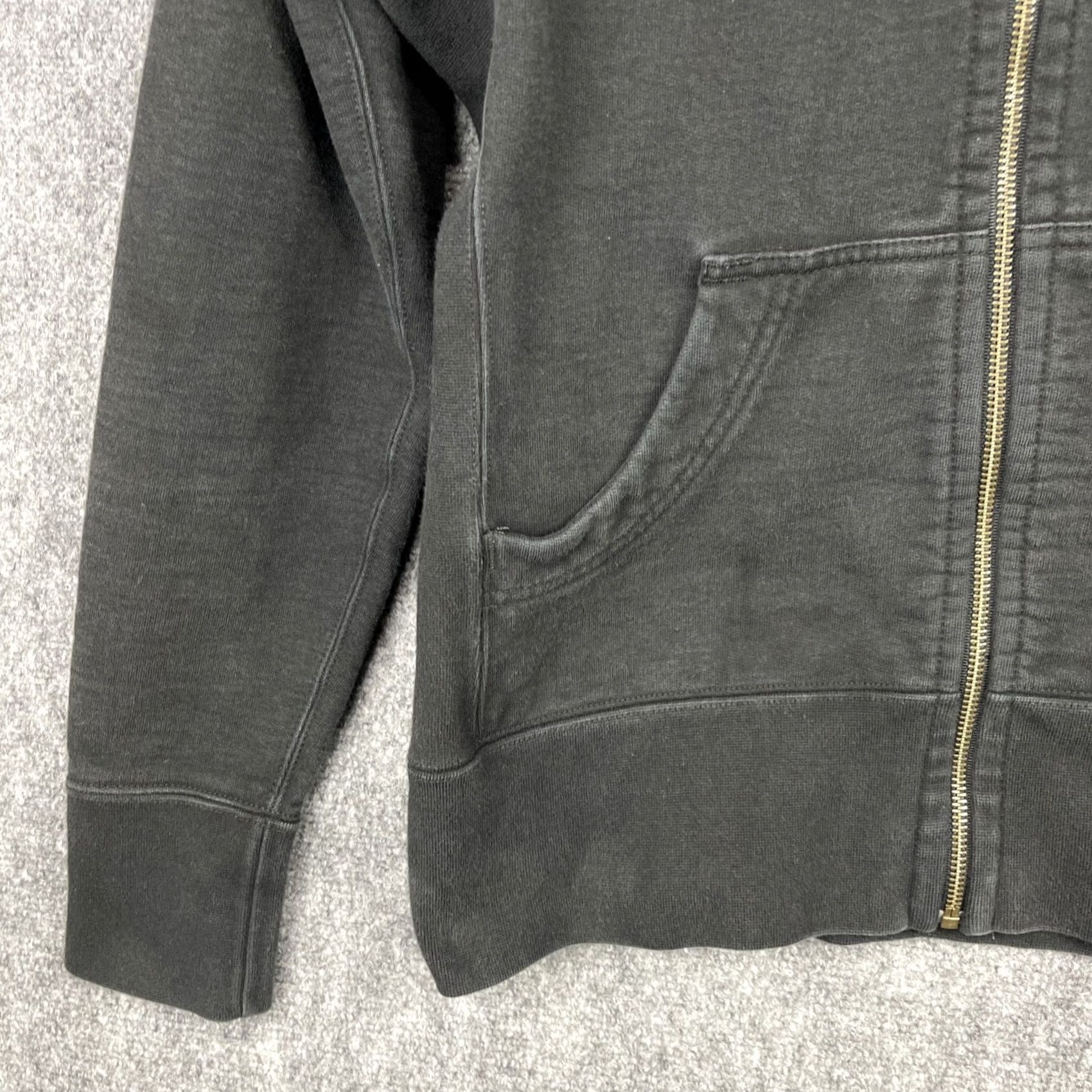 Vintage American Giant Hoodie Womens Medium Black Heavyweight Zip Up Made In USA Size M / US 6-8 / IT 42-44 - 4 Thumbnail