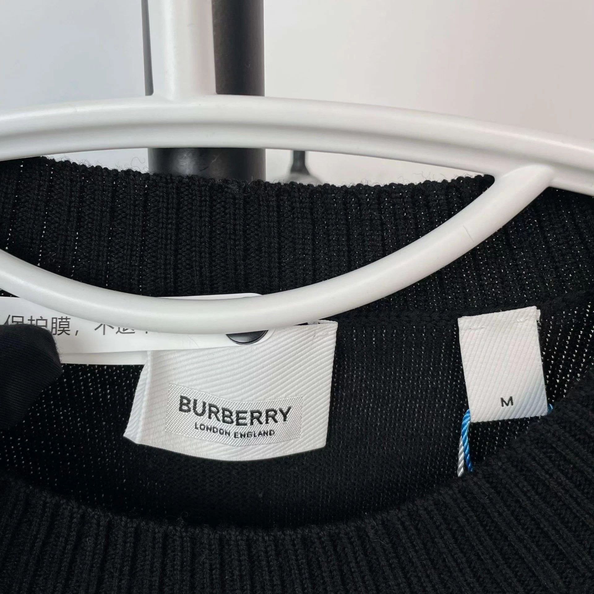Burberry Burberry Black Wool Sweatshirt M Size M / US 6-8 / IT 42-44 - 3 Thumbnail