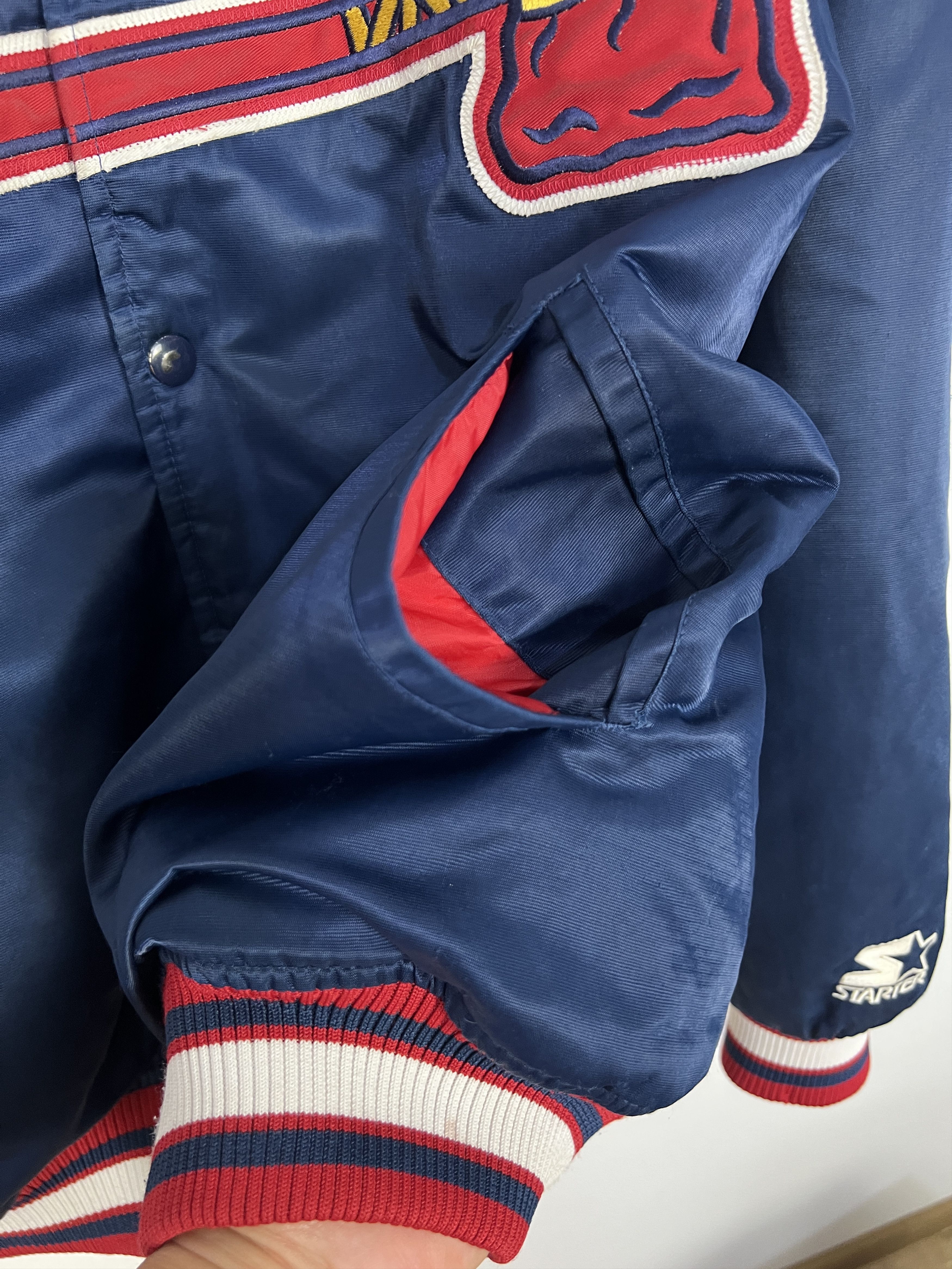 Starter Vintage 90's Starter MLB Atlanta Braves Starter Satin Bomber Size US L / EU 52-54 / 3 - 7 Thumbnail