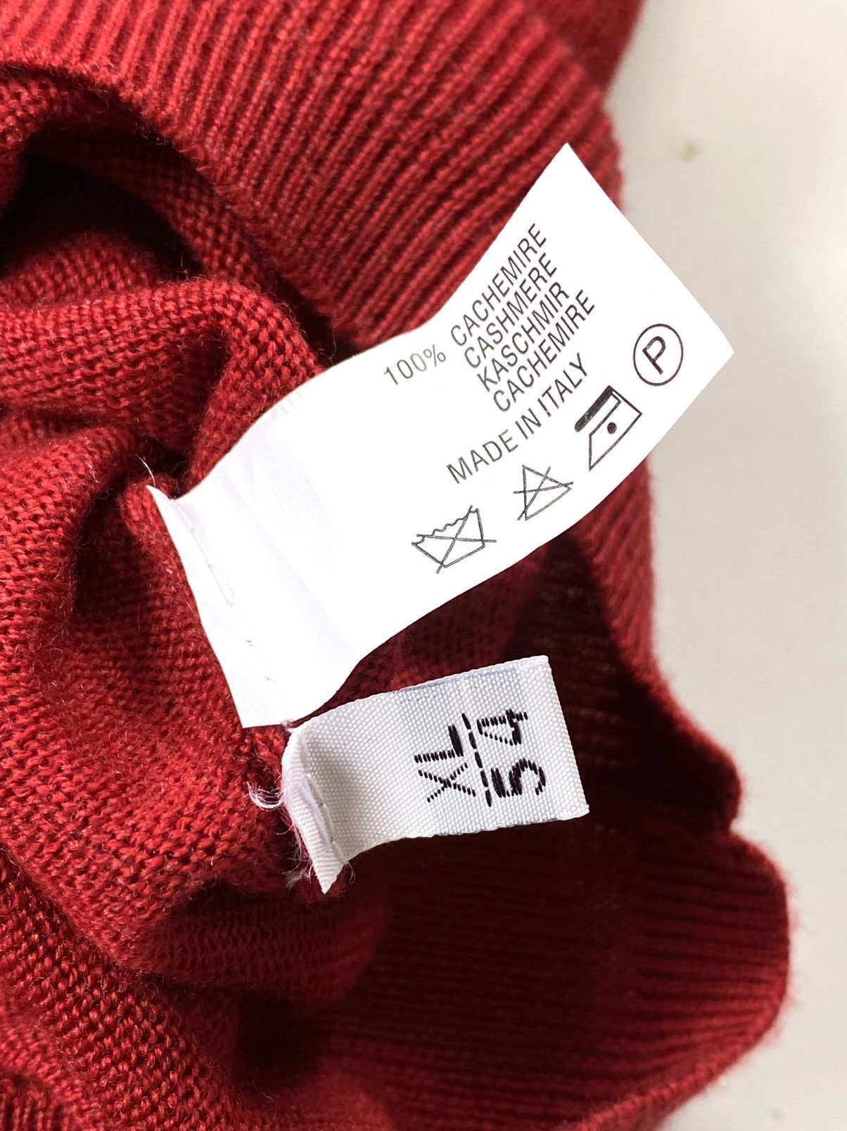 Kiton $1450 Kiton Napoli 100% Cashmere V-Neck Sweater Burgundy Red Size US L / EU 52-54 / 3 - 8 Thumbnail