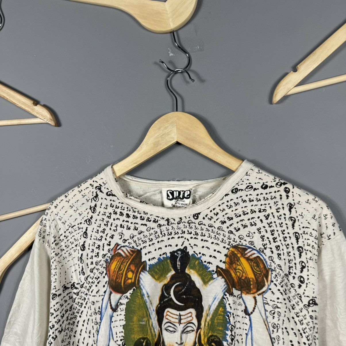 Vintage Vintage Mirror Buddha Overprint T-shirt Size US XL / EU 56 / 4 - 4 Thumbnail